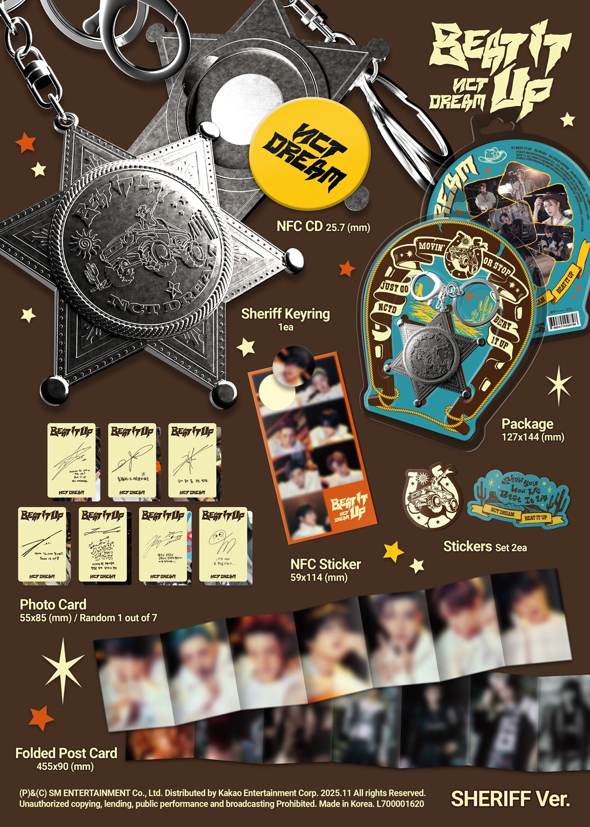 NCT DREAM - 6th Mini Album *Beat It Up* (Sheriff Ver.) (Smart Album)