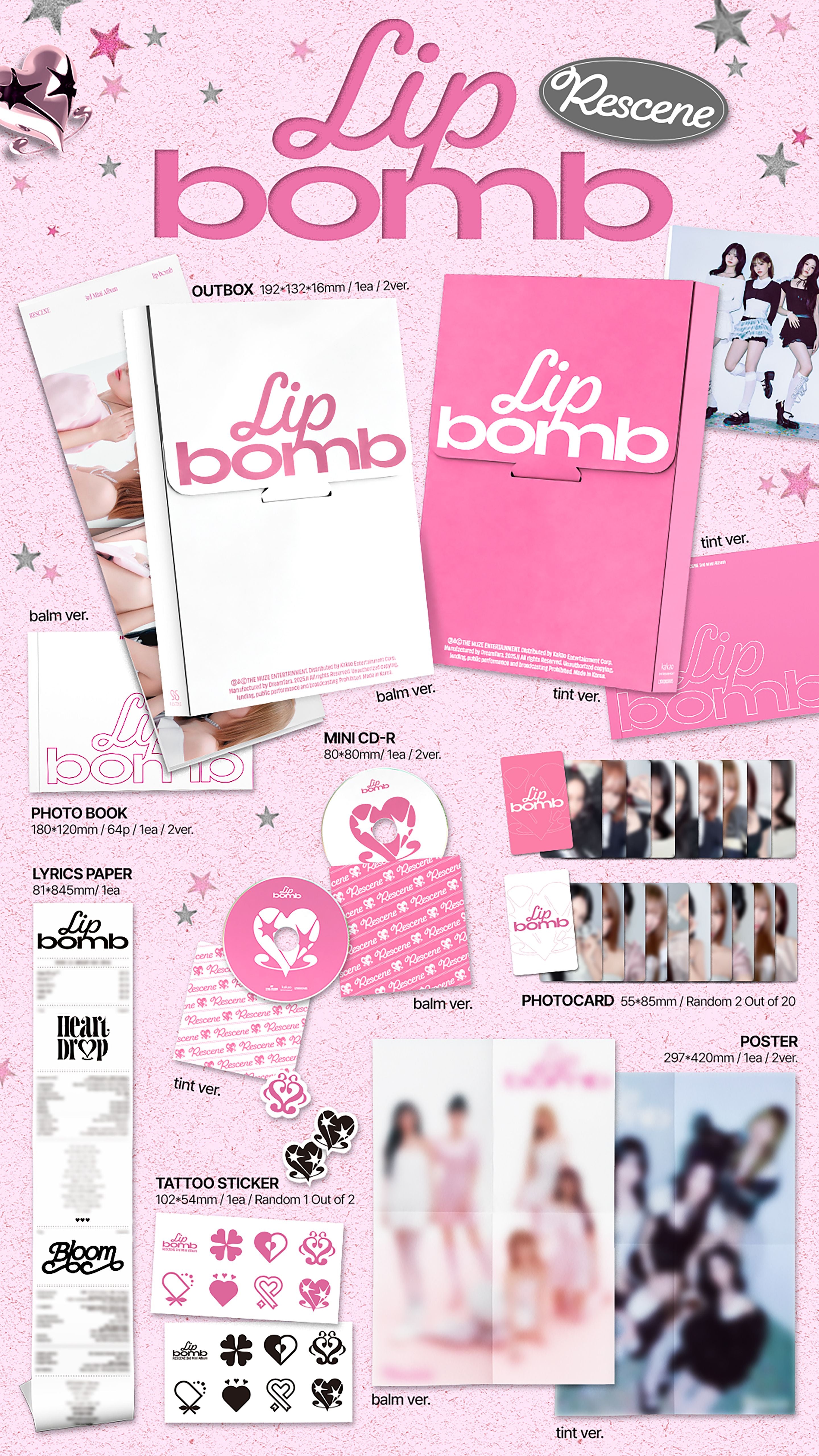 RESCENE - 3rd Mini Album *lip bomb*