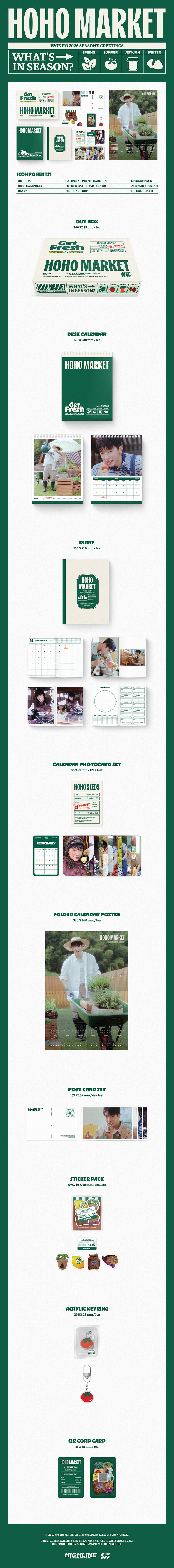 WONHO 2026 Season's Greetings [HOHO MARKET] [Pre-Order]