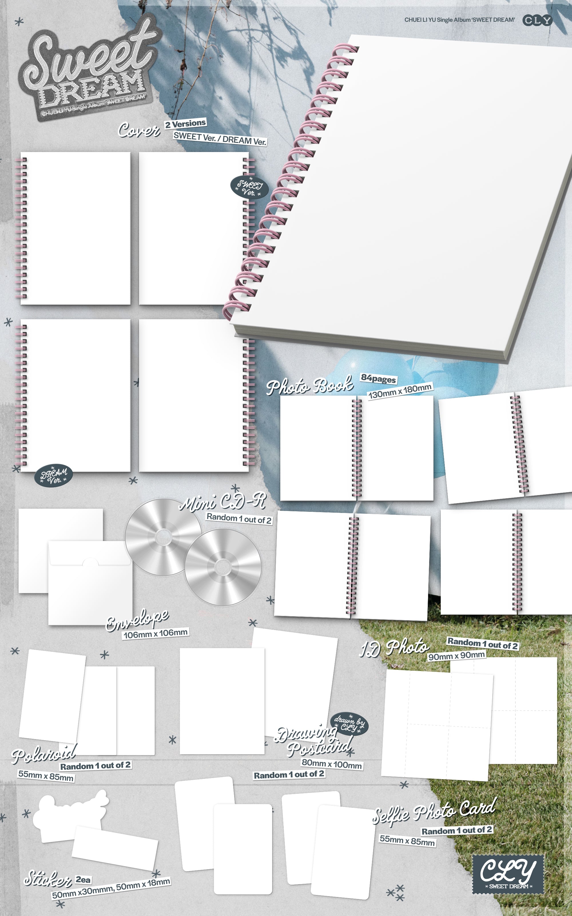 CHUEI LI YU - Single Album *Sweet Dream* (Photo Book Ver. | Random Version)