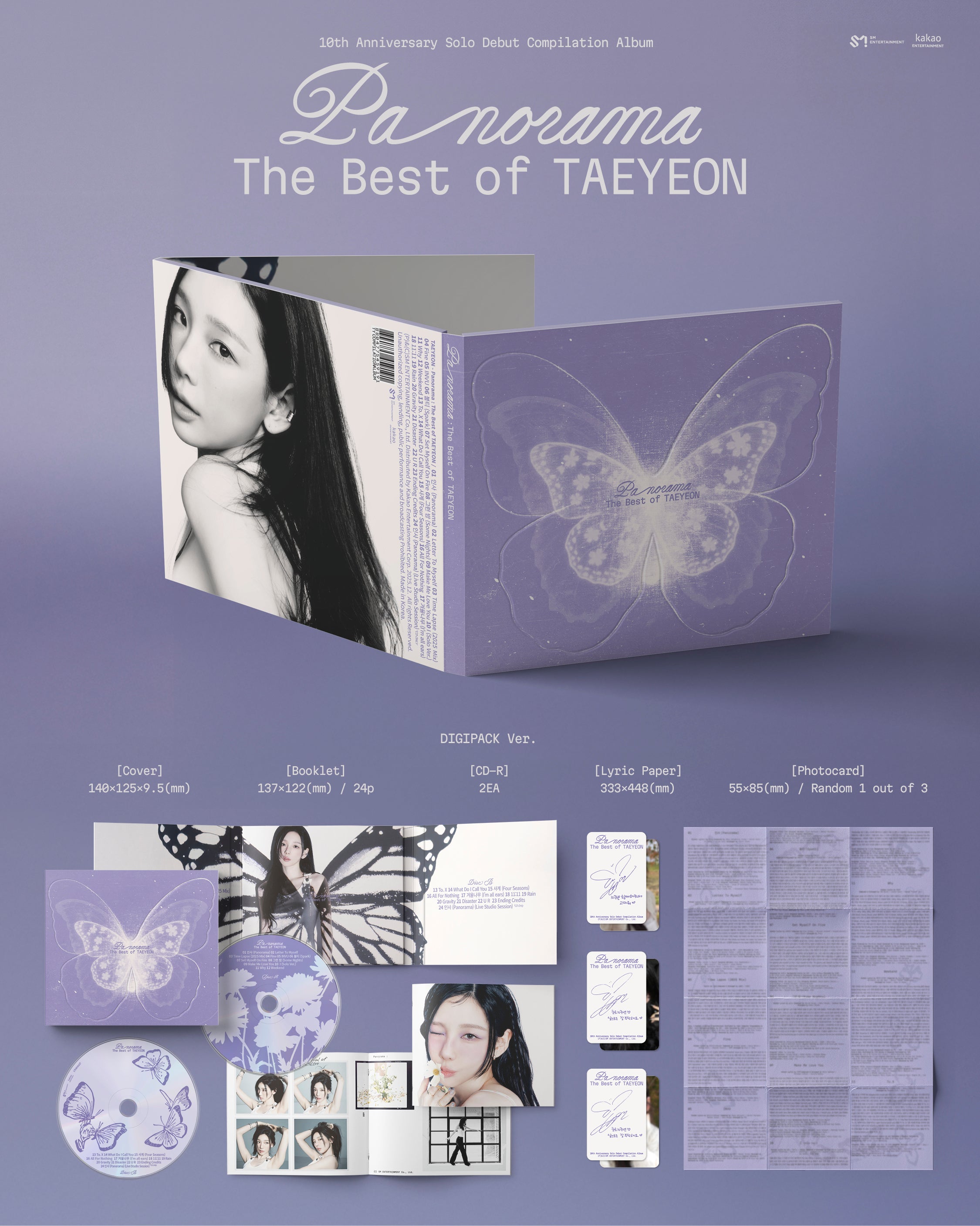 TAEYEON - *Panorama : The Best of TAEYEON* (Digipack Ver.)