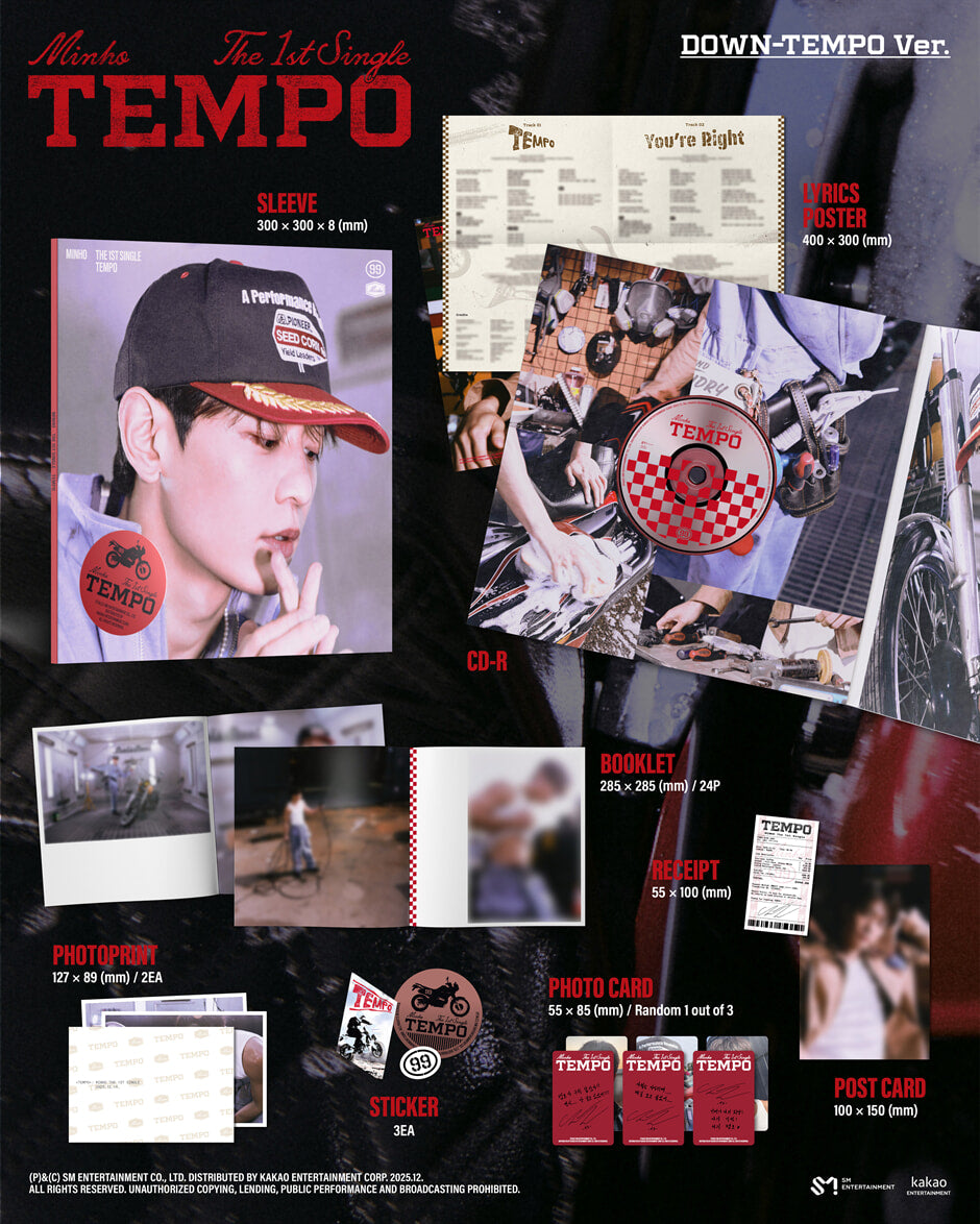 MINHO - 1st Single Album *TEMPO* (Random Ver.)