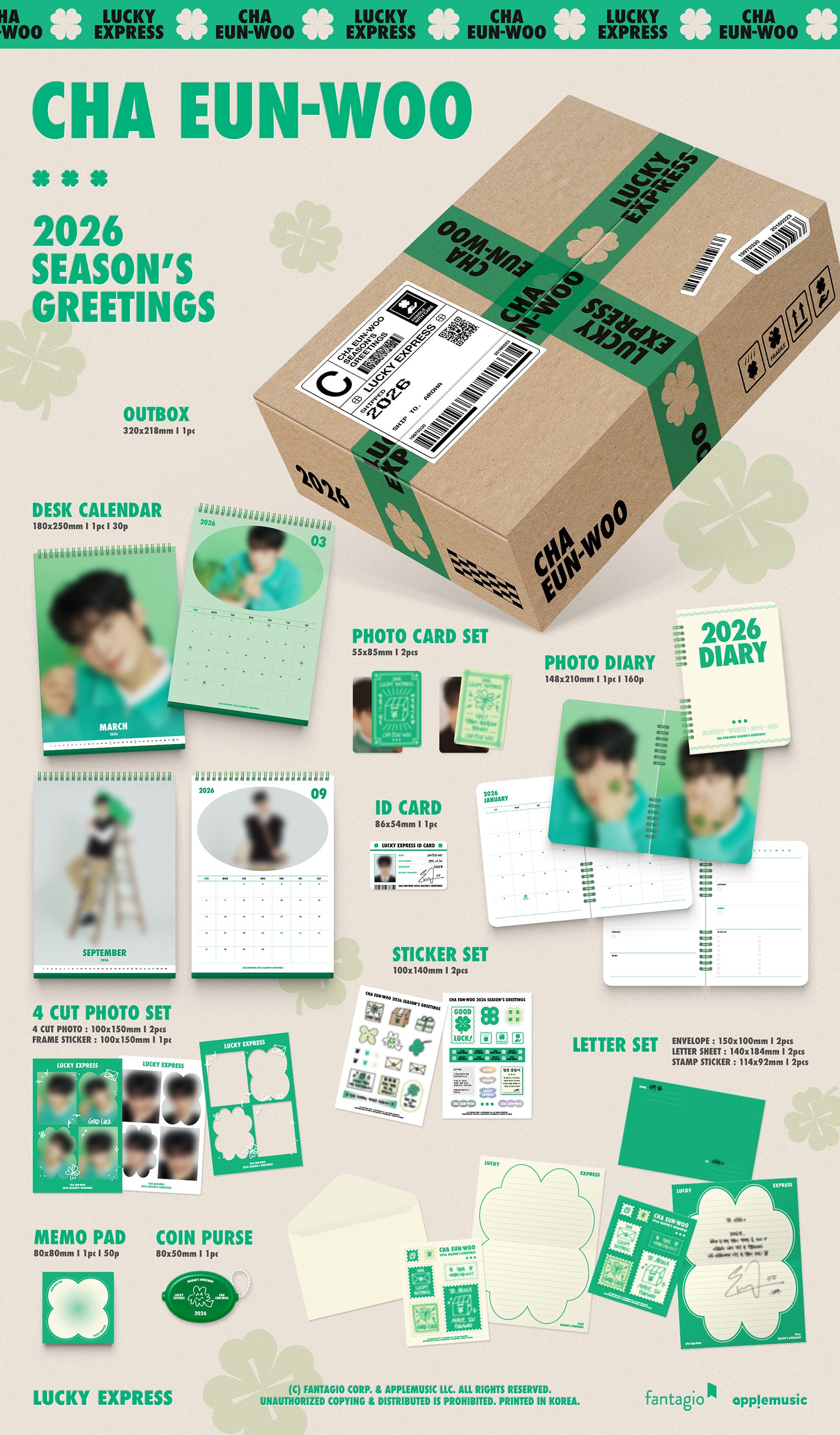 CHA EUN WOO 2026 Season's Greetings [LUCKY EXPRESS] [Pre-Order]