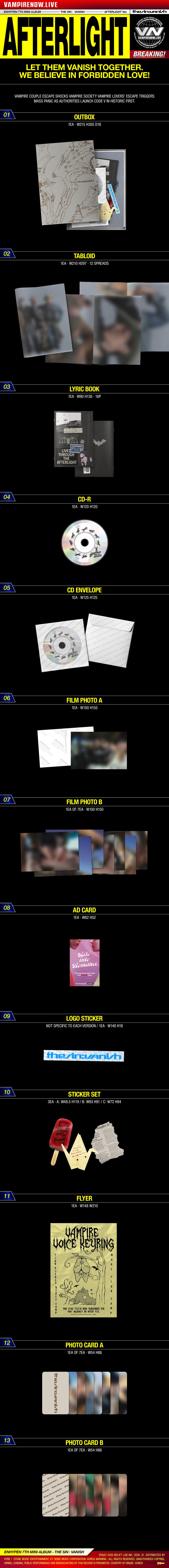 ENHYPEN - 7th Mini Album *THE SIN : VANISH* [Pre-Order]