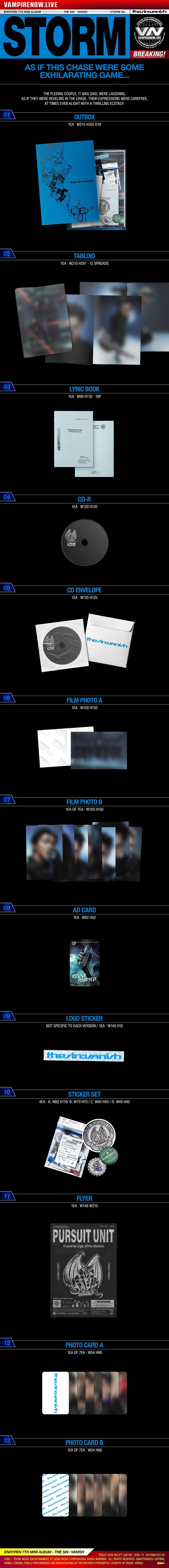 ENHYPEN - 7th Mini Album *THE SIN : VANISH* [Pre-Order]