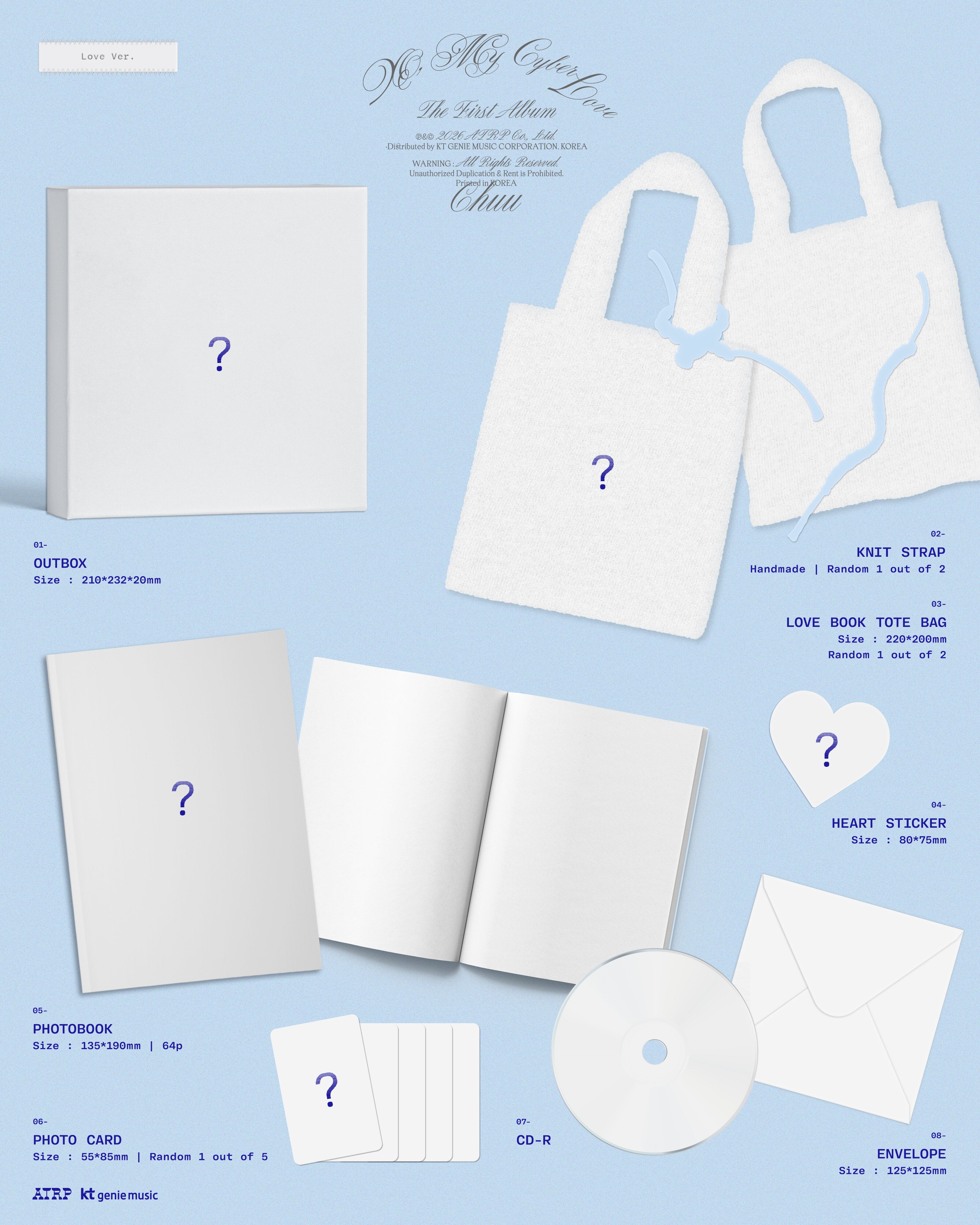 CHUU - 1st Album *XO, My Cyberlove* (Love Ver.) [Pre-Order]