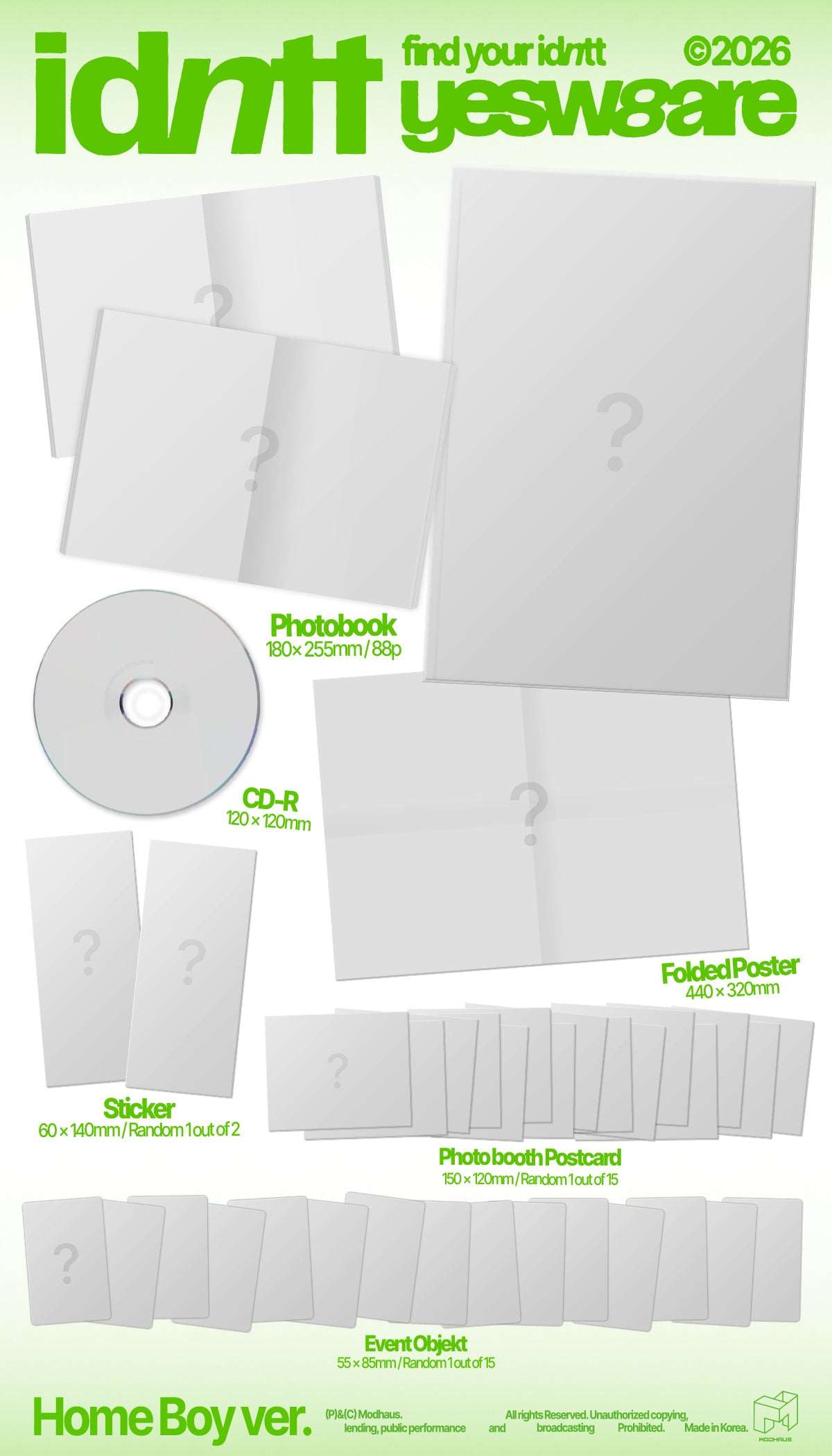 [PRE-ORDER] idntt - Mini Album yesweare