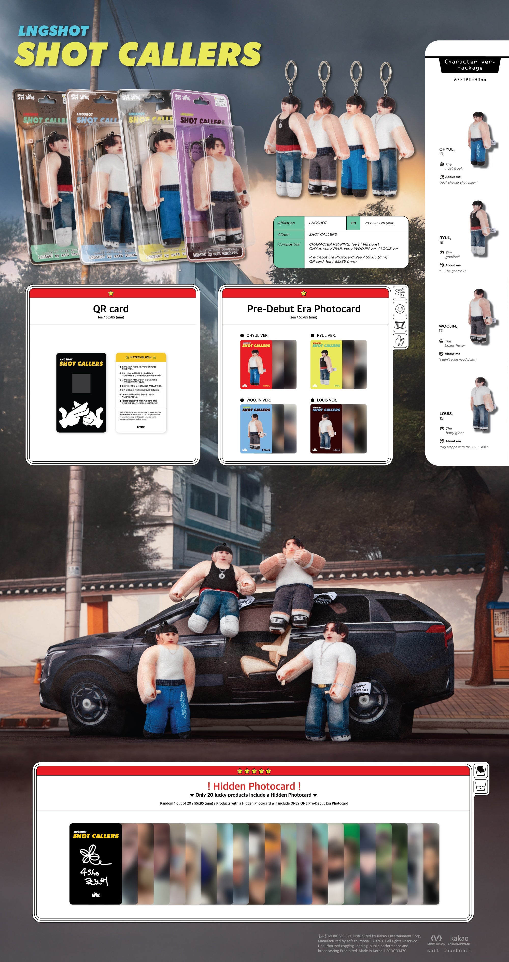 LNGSHOT - EP : SHOT CALLERS (Character Ver.) (Random Ver.) [Pre-Order]