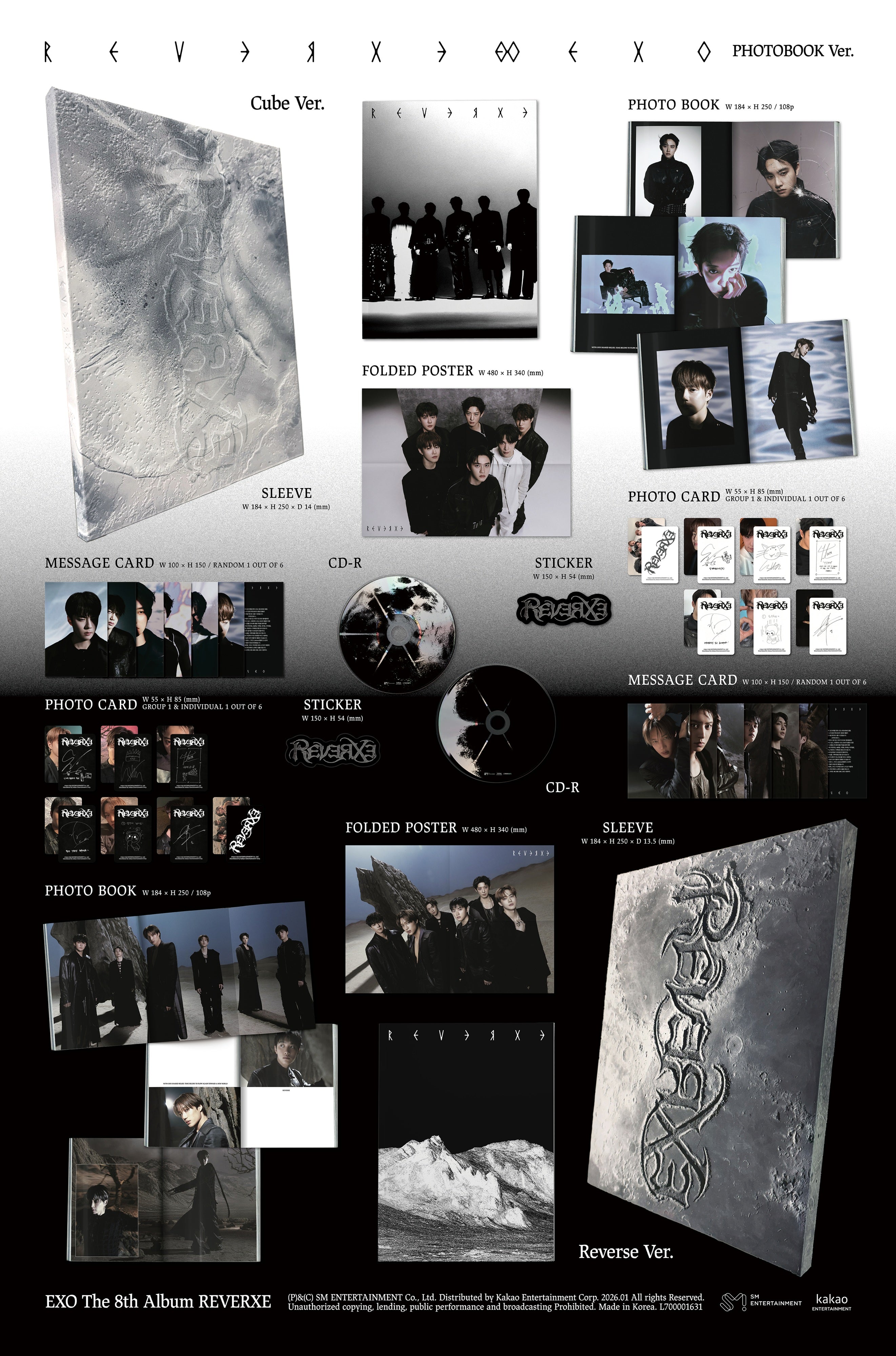 EXO - 8th Album *REVERXE* (Photobook Ver.) [Pre-Order]