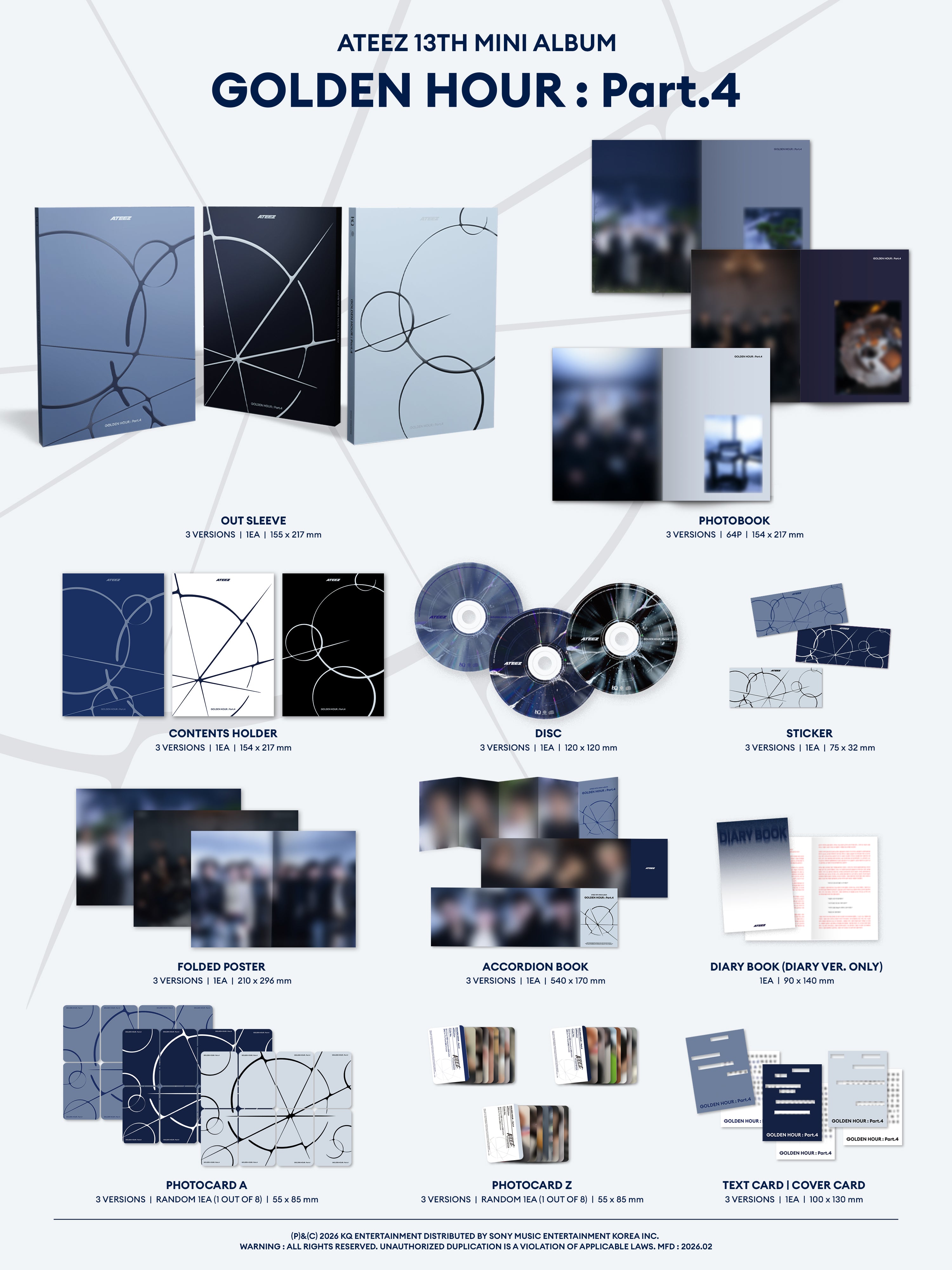 [PRE-ORDER] ATEEZ - GOLDEN HOUR : Part.5 (14th Mini Album) Photobook Ver.