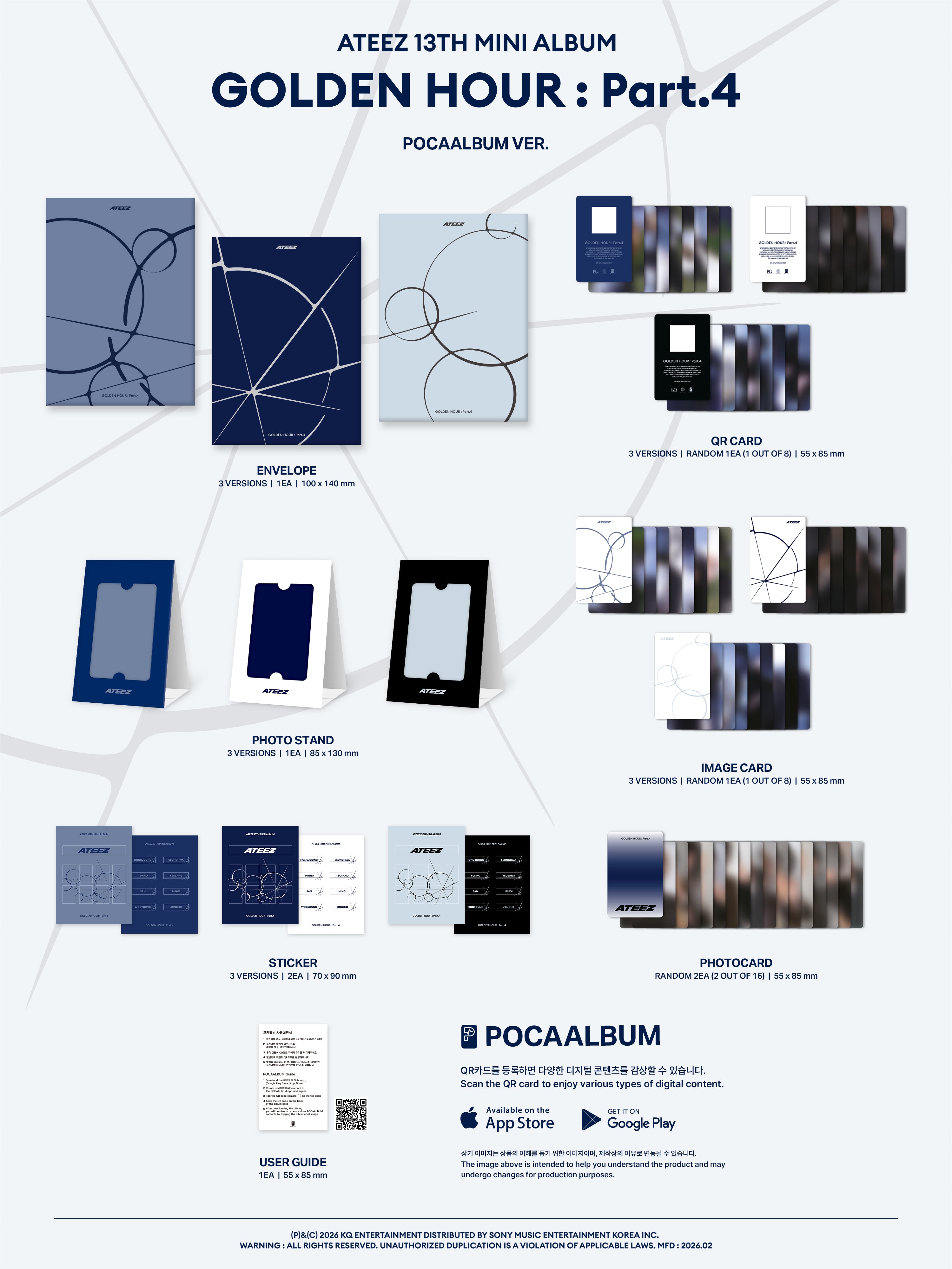 ATEEZ - GOLDEN HOUR : Part.4 (POCAALBUM) - KQ Entertainment – NUMI