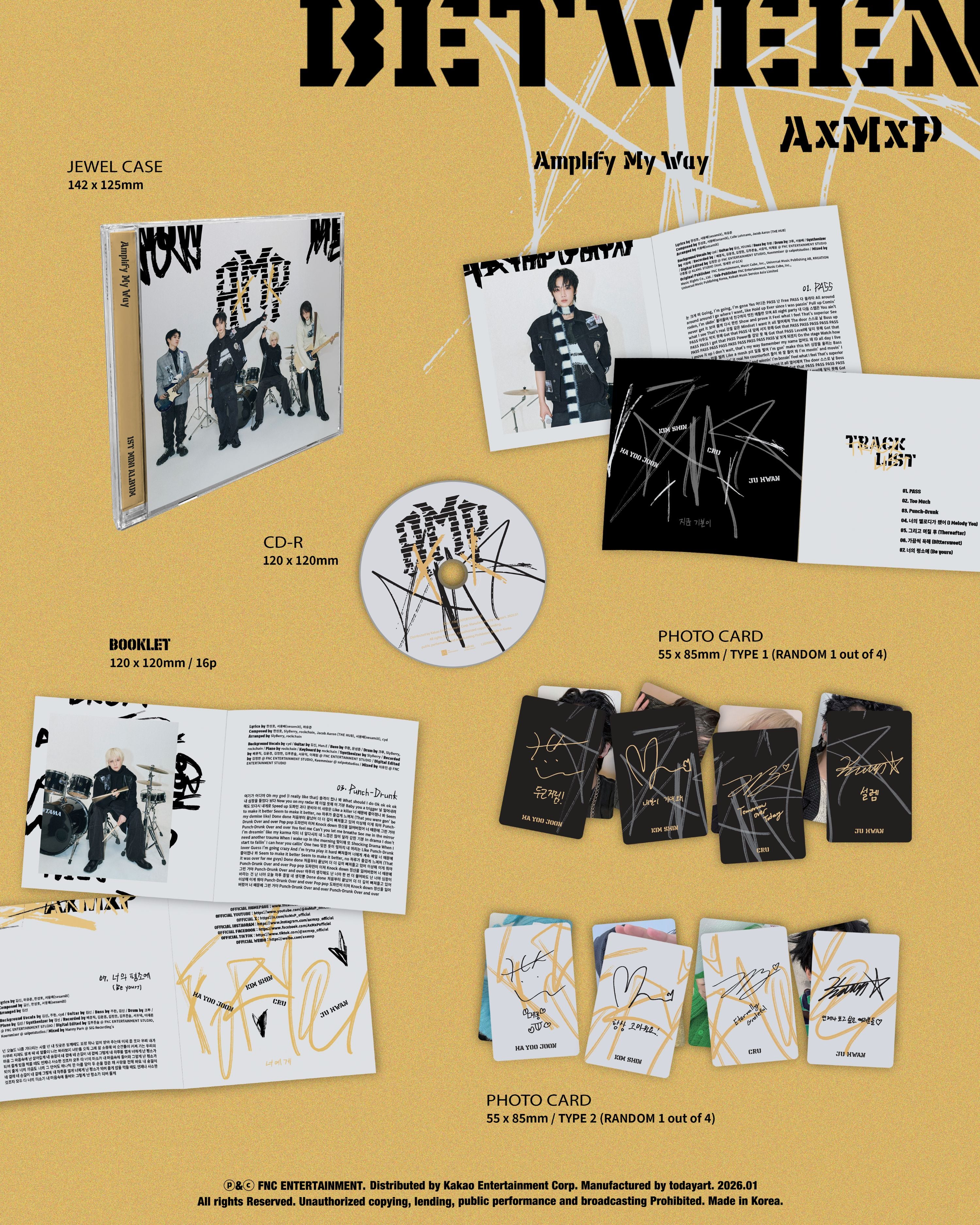 AxMxP - 1st Mini Album Amplify My Way (BETWEEN Ver.)