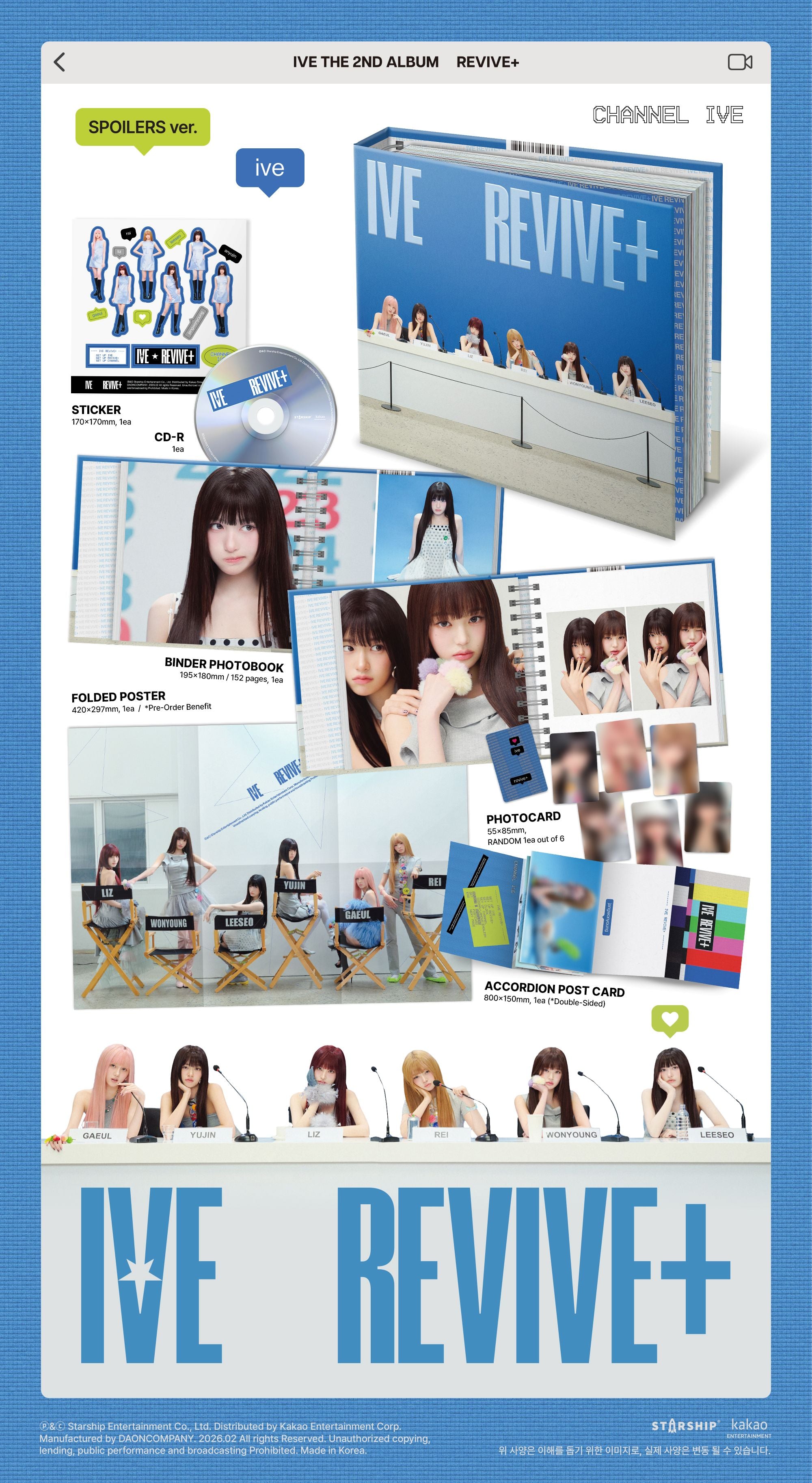 IVE - REVIVE+ (2nd Album) SPOILERS Ver.