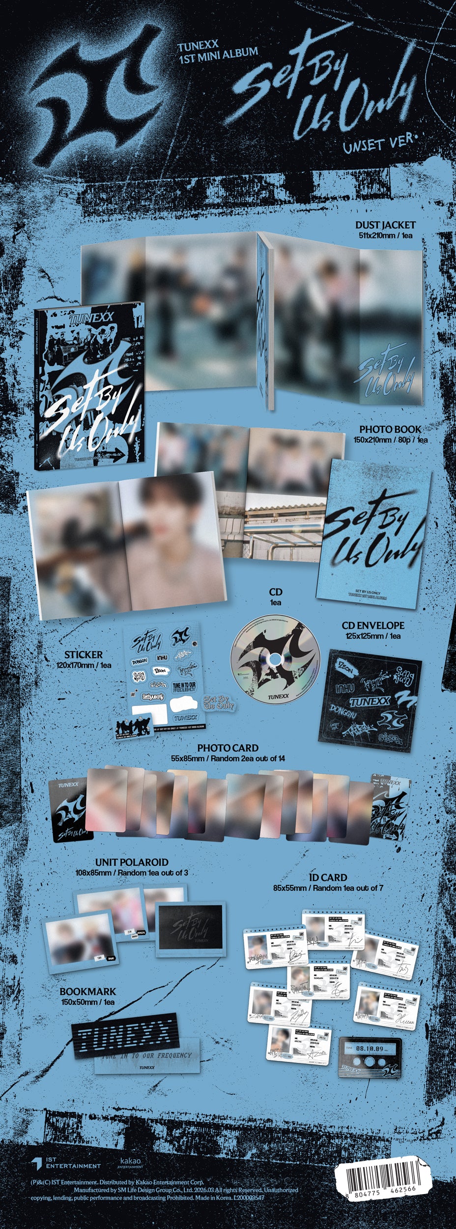 TUNEXX - SET BY US ONLY (1st Mini Album)