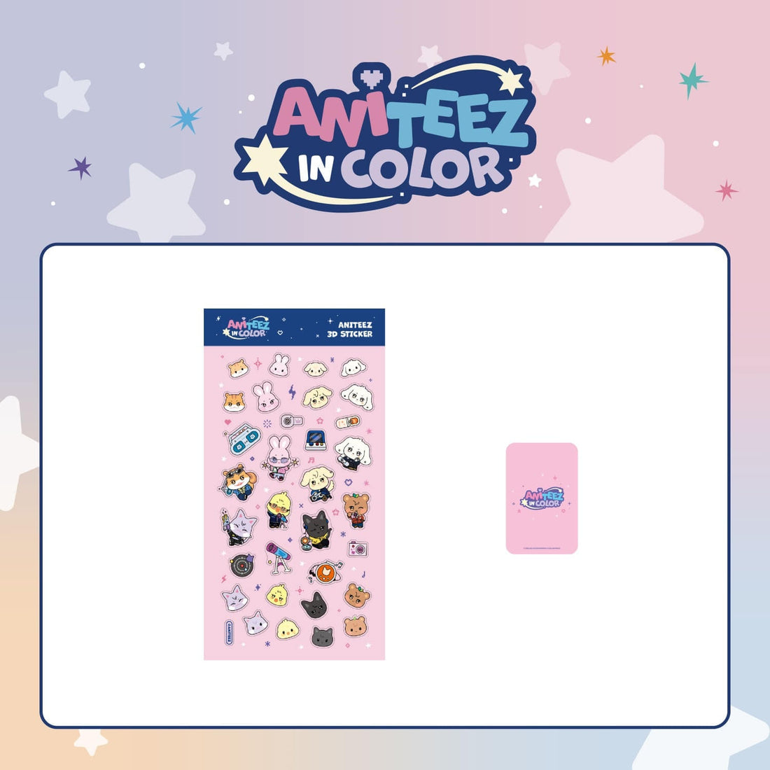 [PRE-ORDER] ATEEZ - ANITEEZ 3D Sticker (ANITEEZ IN COLOR)