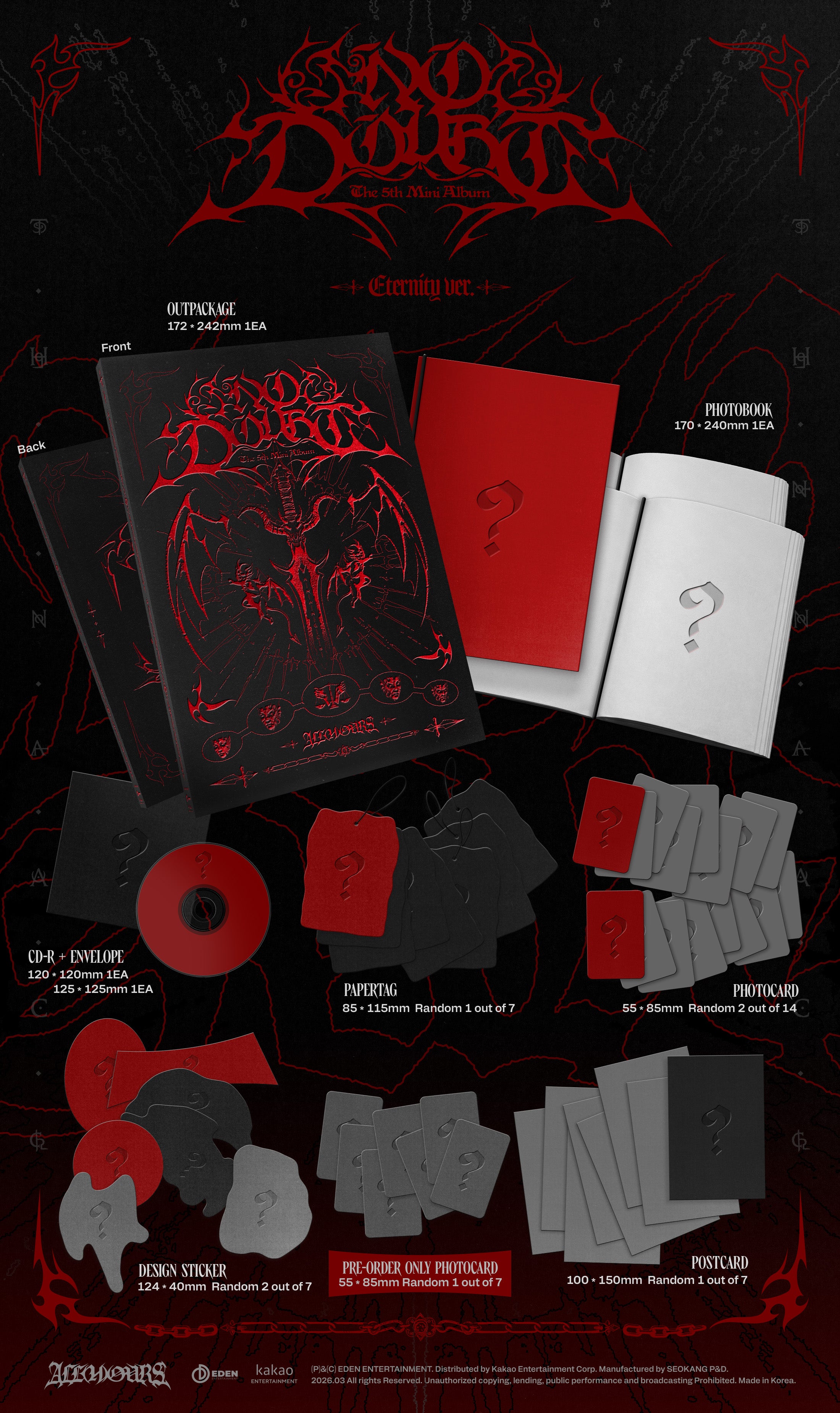 ALL(H)OURS - NO DOUBT (5th Mini Album)