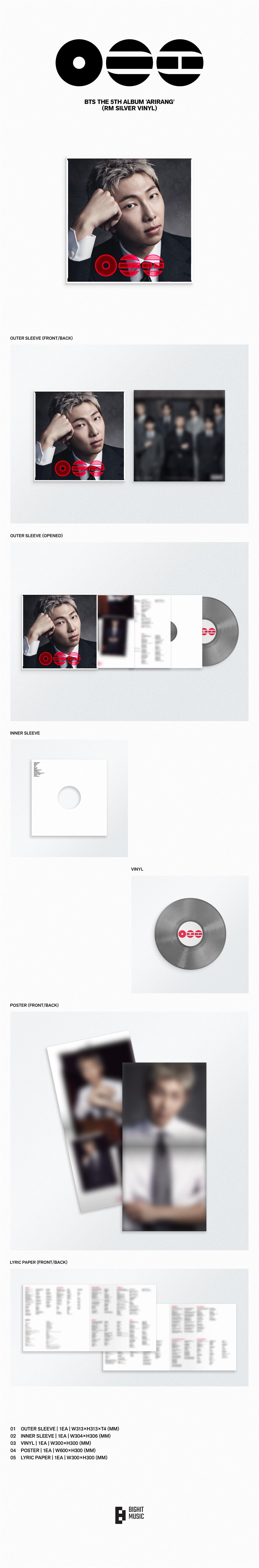 BTS - 5th Album *ARIRANG* (Standard Vinyl | Random Ver.)