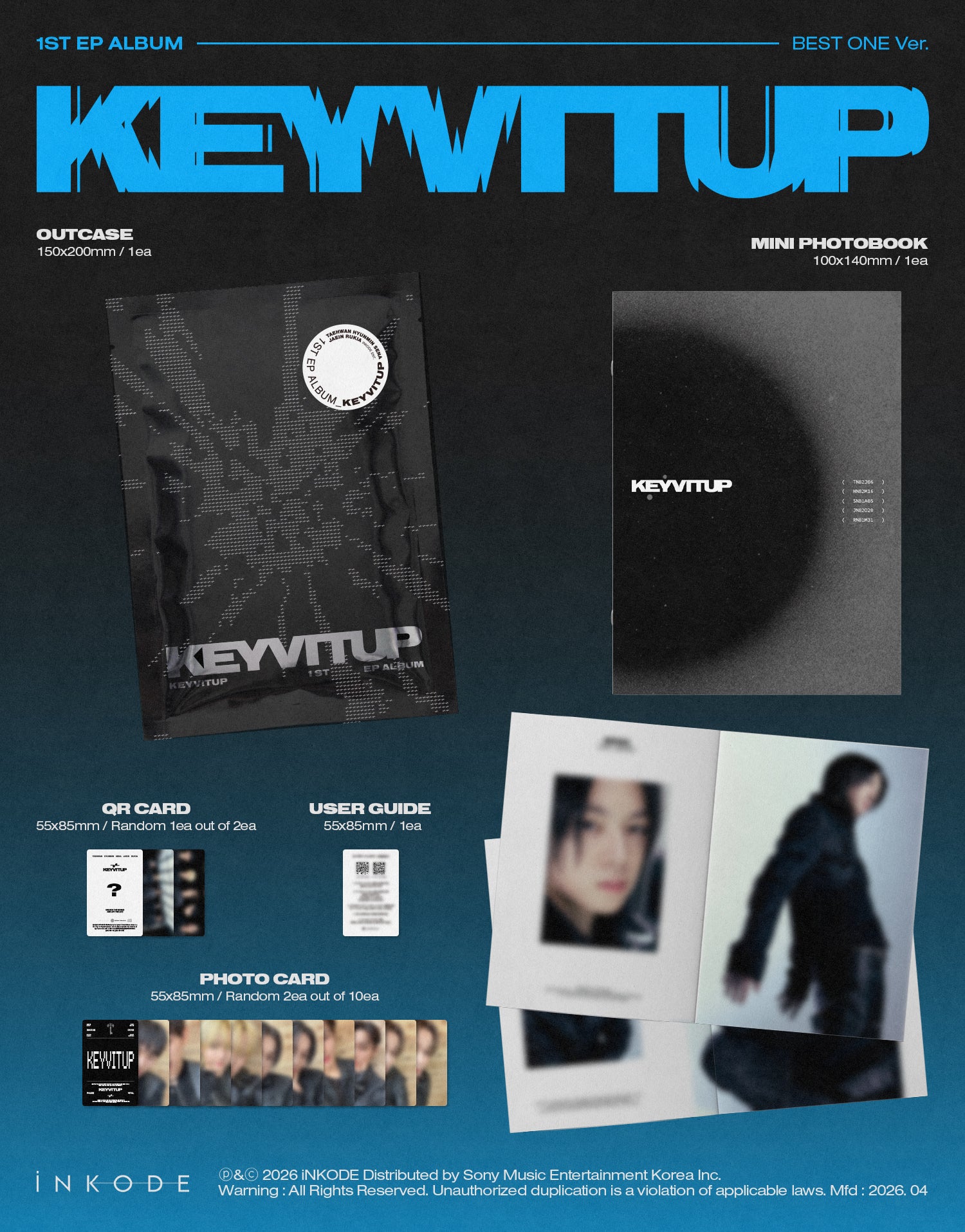 KEYVITUP - KEYVITUP (1st EP Album) BEST ONE Ver.