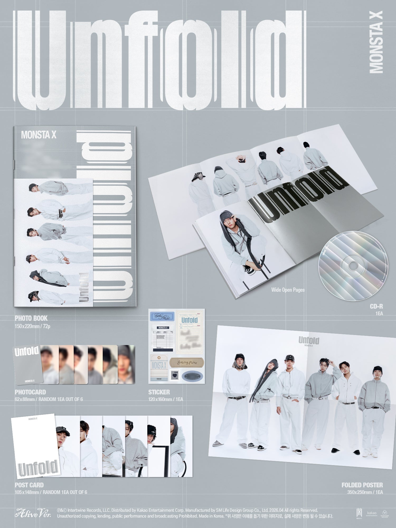 MONSTA X - Unfold (3rd Full Album)
