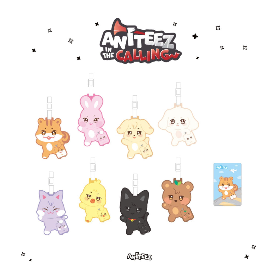 ATEEZ Aniteez in the Calling PVC Luggage Tag - JJOONGrami