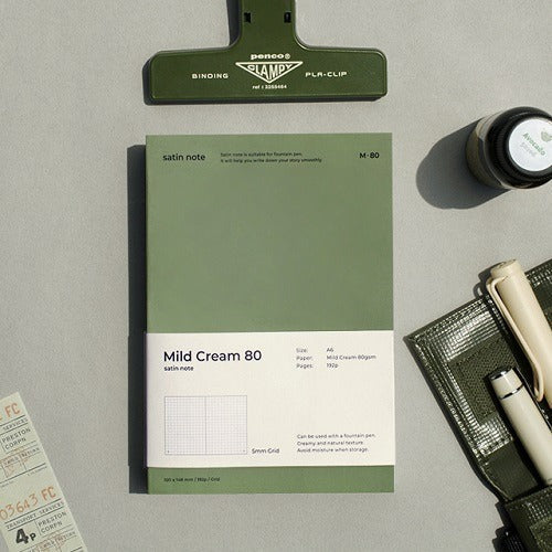 Be on D - A6 Satin Notebook Mild Cream - Cream [Lined]