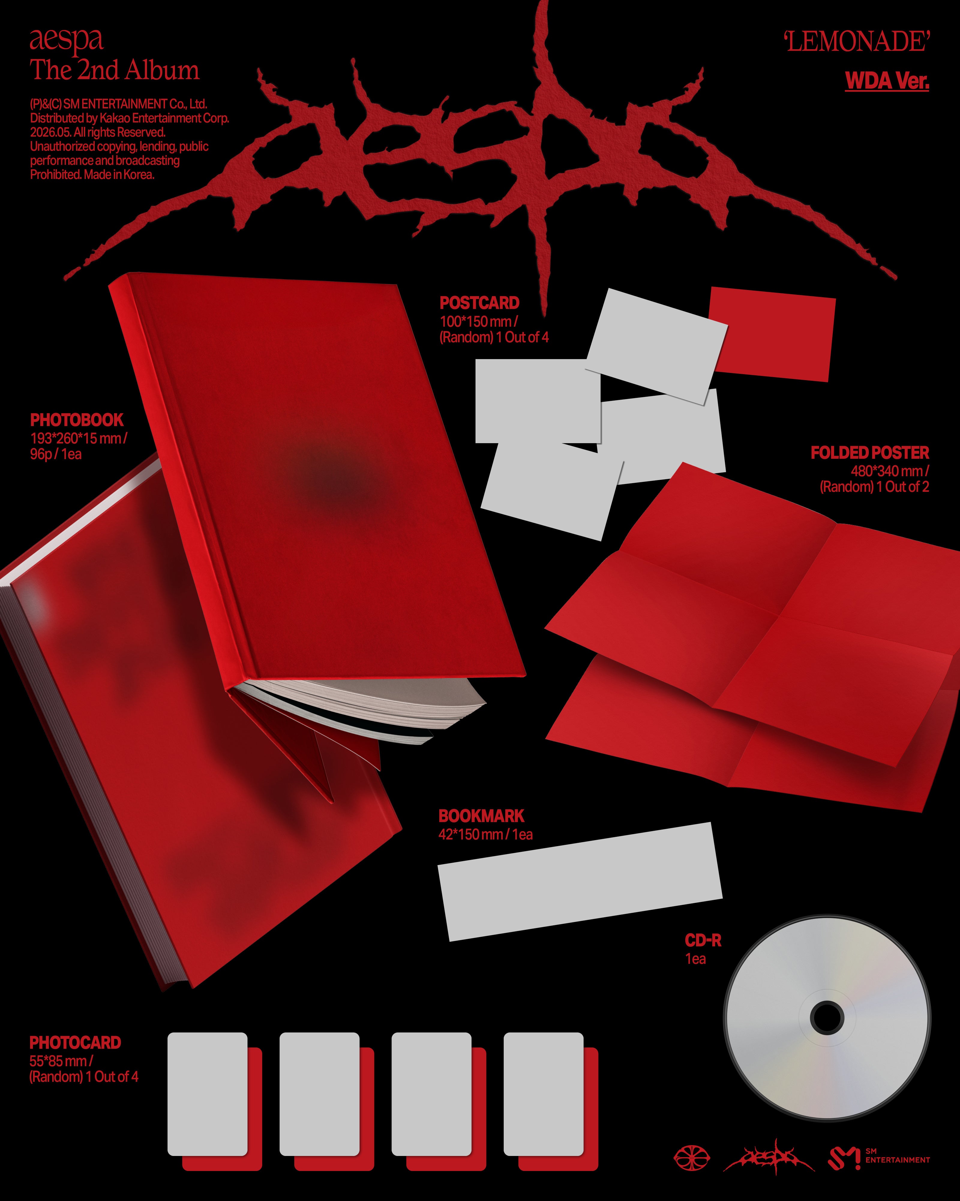 (Pre-Order) aespa - LEMONADE (2nd Album) (WDA Ver.)