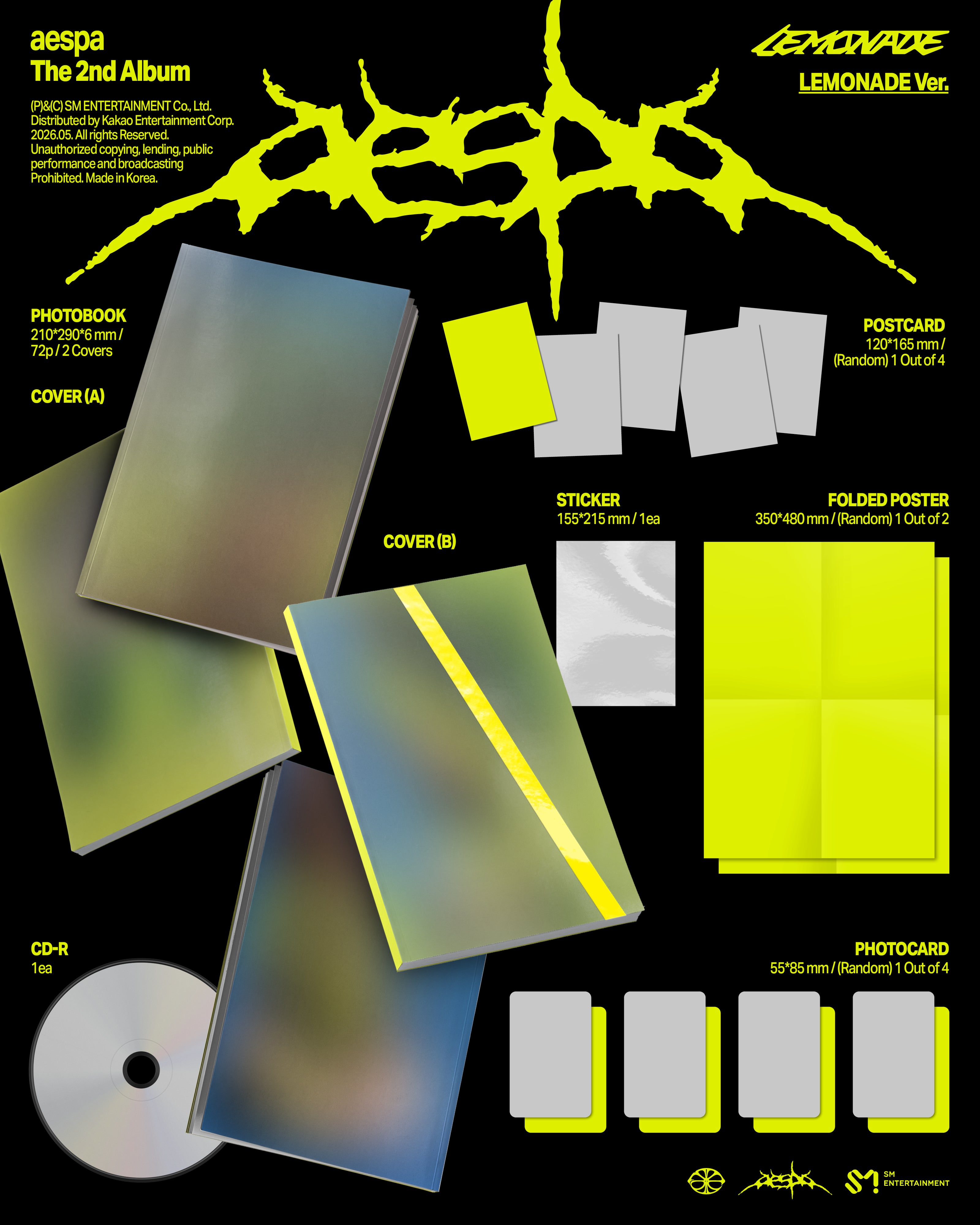 (Pre-Order) aespa - LEMONADE (2nd Album) (ACID Ver.)