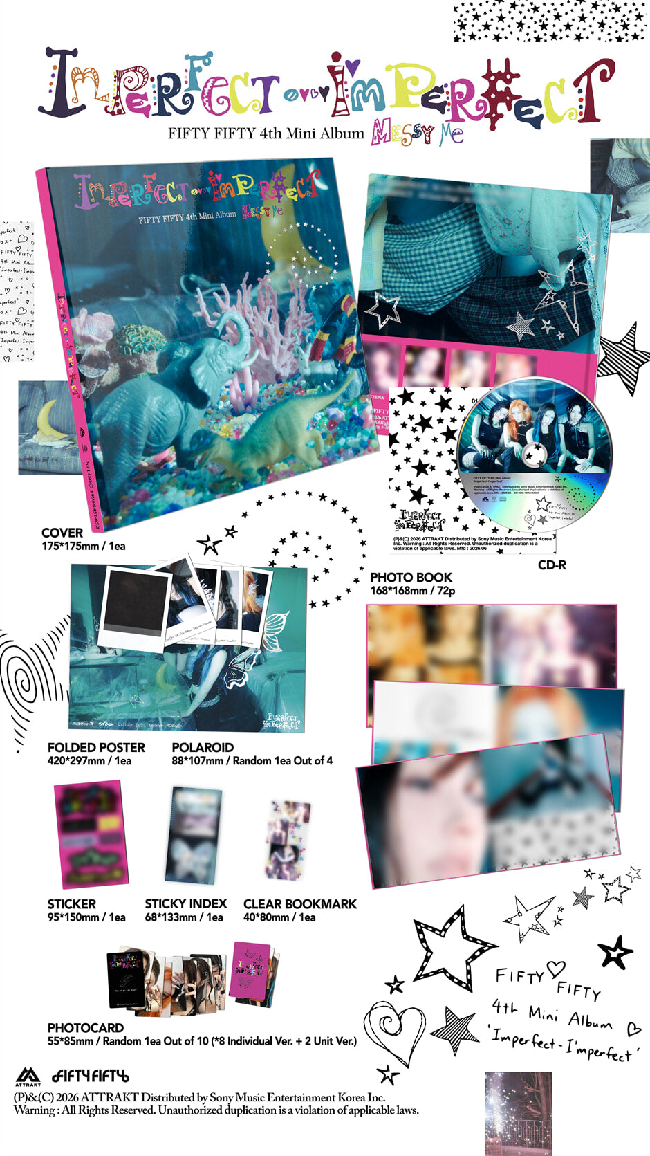 FIFTY FIFTY - Imperfect-I'mperfect (4th Mini Album) Messy Me Ver.