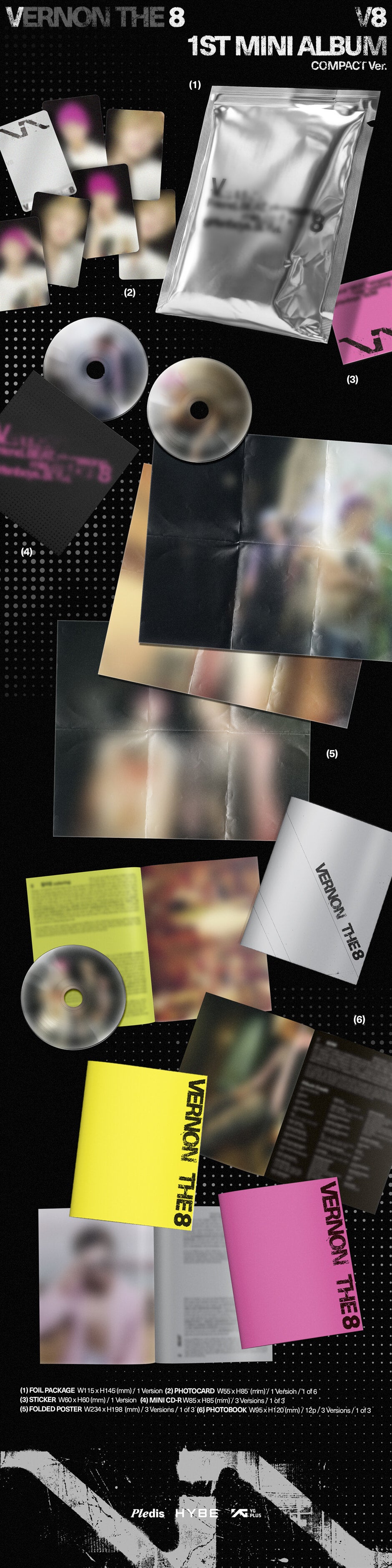 [PRE-ORDER] V8 (SEVENTEEN) - V8 (1st Mini Album) Compact Ver.