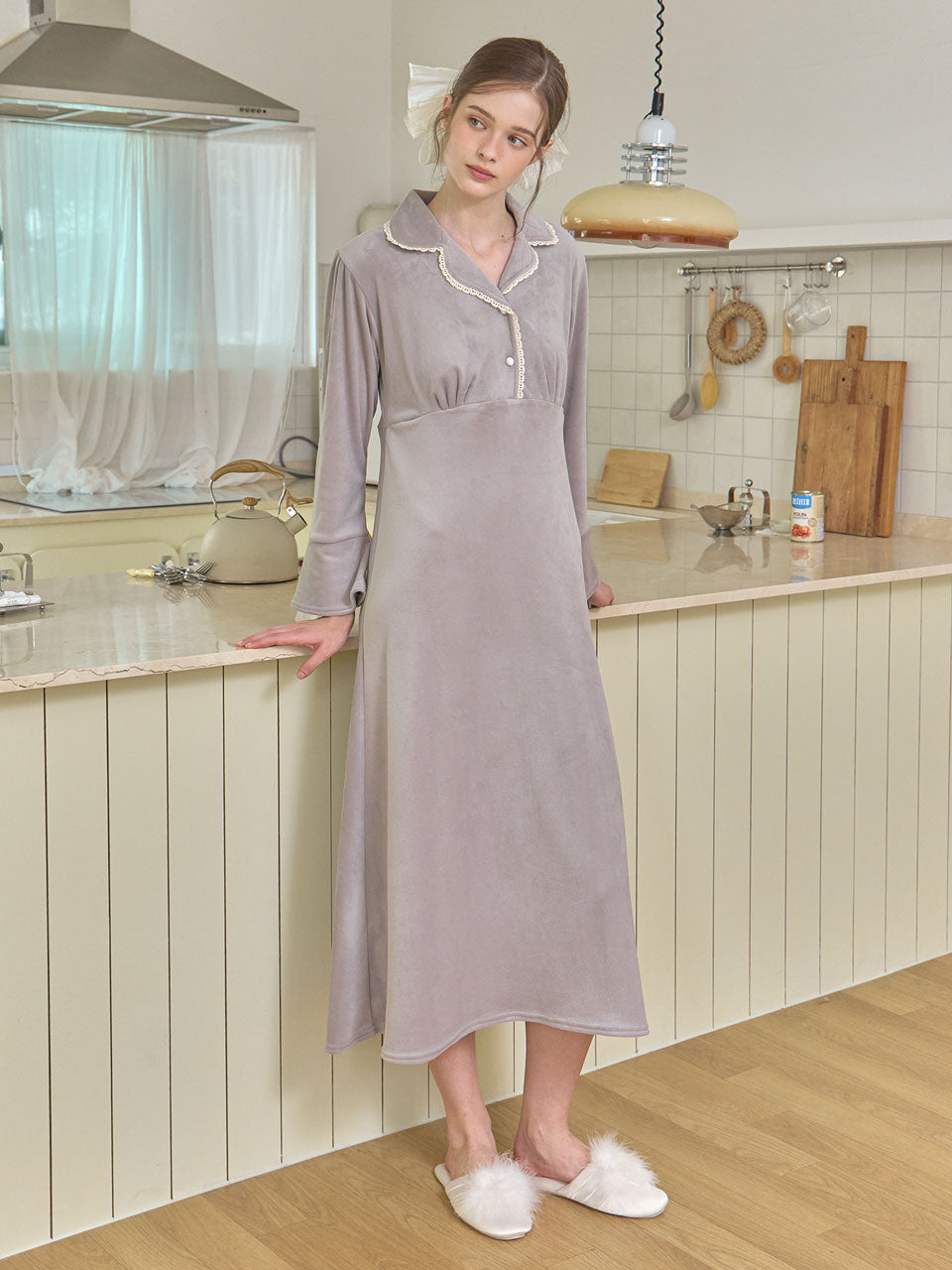 LUNALUZ WOMEN Ronique Mink Spandex Dress Pajama