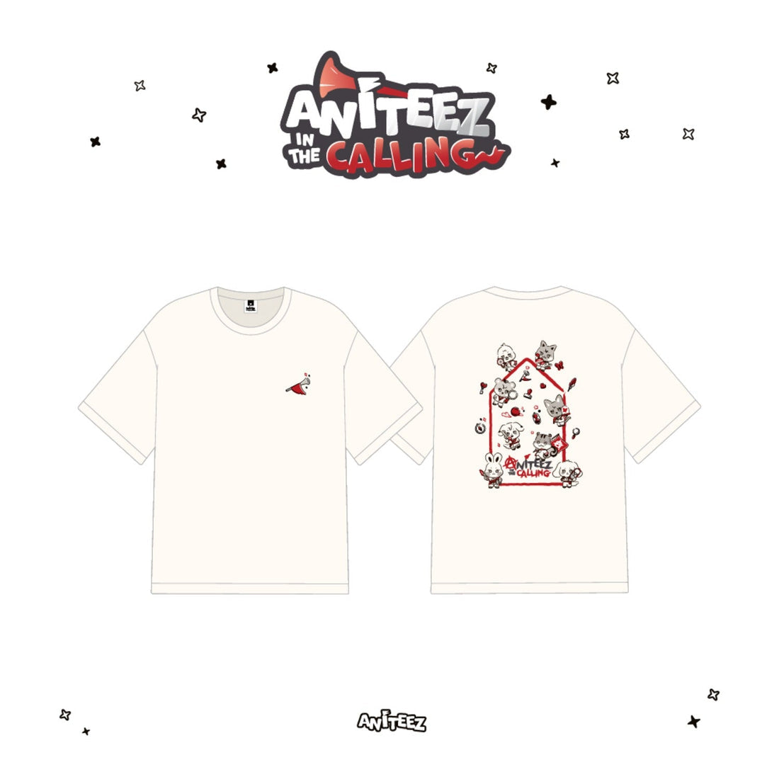 ATEEZ Aniteez T-Shirt - CREAM L