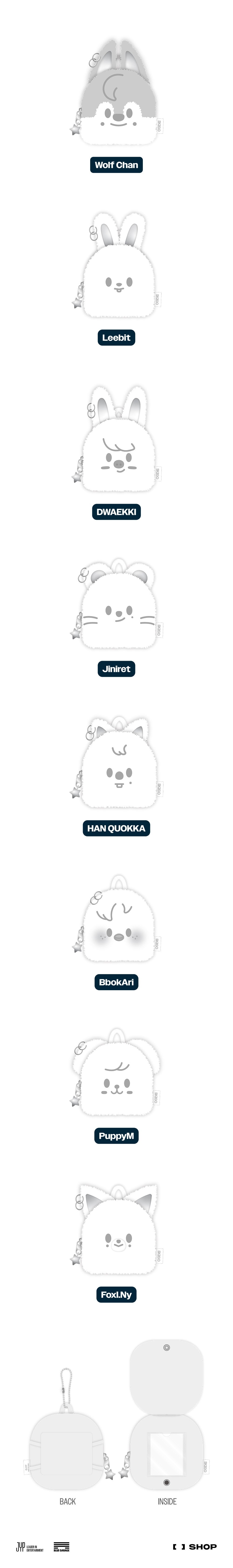 Stray Kids - [dominATE : celebrATE] SKZOO Original Backpack Silver Ver. [Wolf Chan]