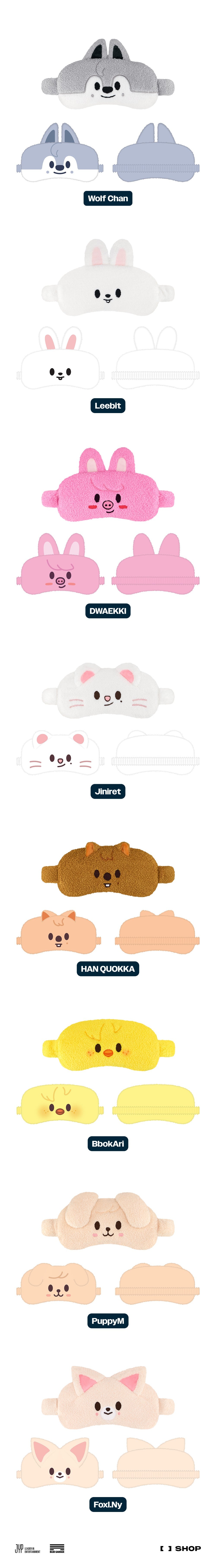 Stray Kids - [dominATE : celebrATE] SKZOO Sleep Mask [Wolf Chan]