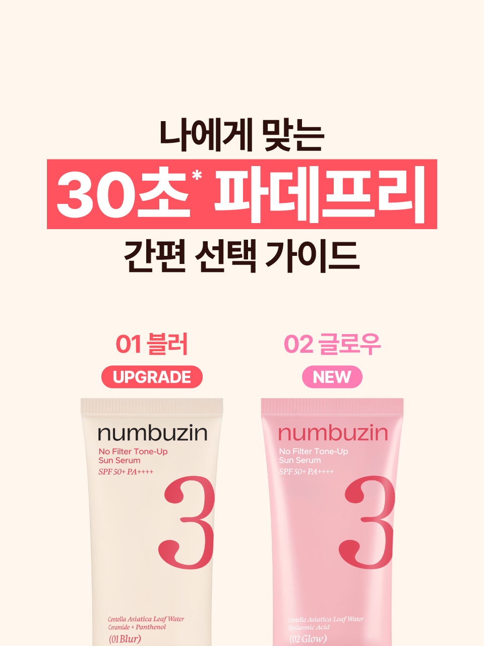 numbuzin - No.3 No Filter Tone-Up Sun Serum 50ml