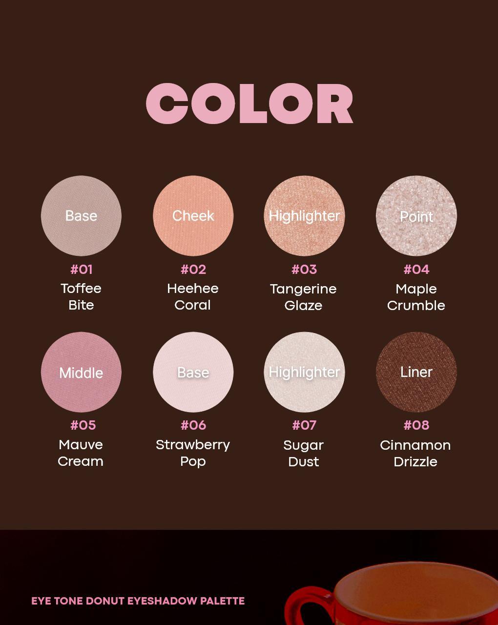 TONYMOLY - Eye Tone Donut Eyeshadow Palette (Zootopia Edition)