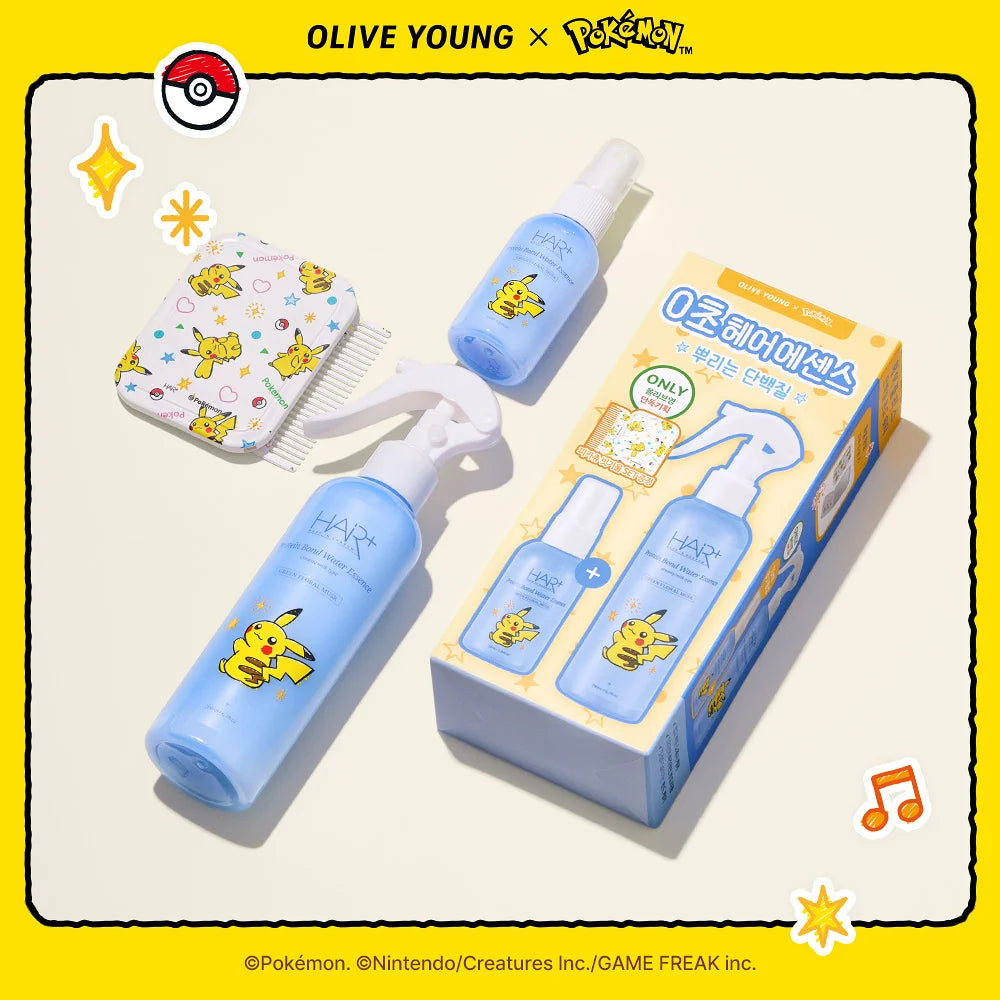 HAiR+ - Protein Bond Ampoule Essence 200ml + 50ml + Mirror & Comb Set (Pokémon Collaboration)