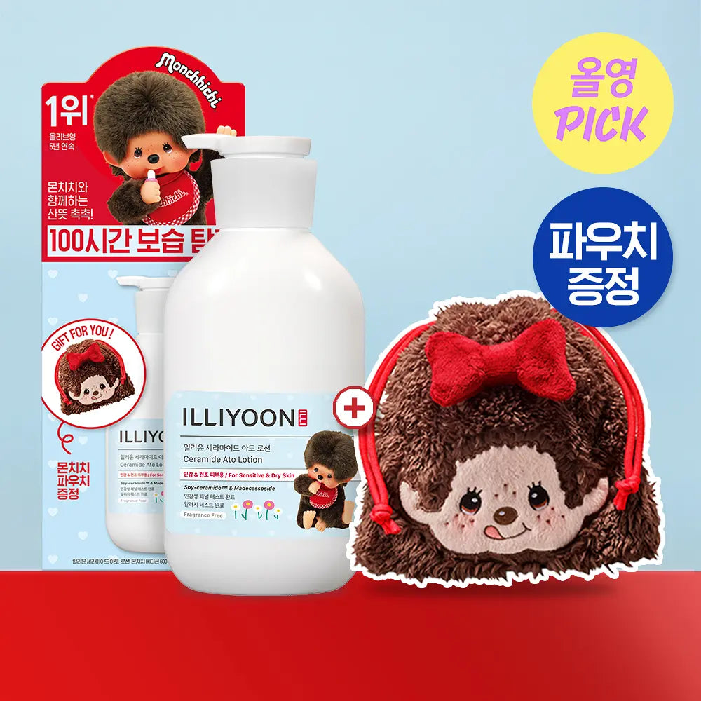ILLIYOON x Monchhichi - Ceramide Ato Lotion 600ml - ILLIYOON