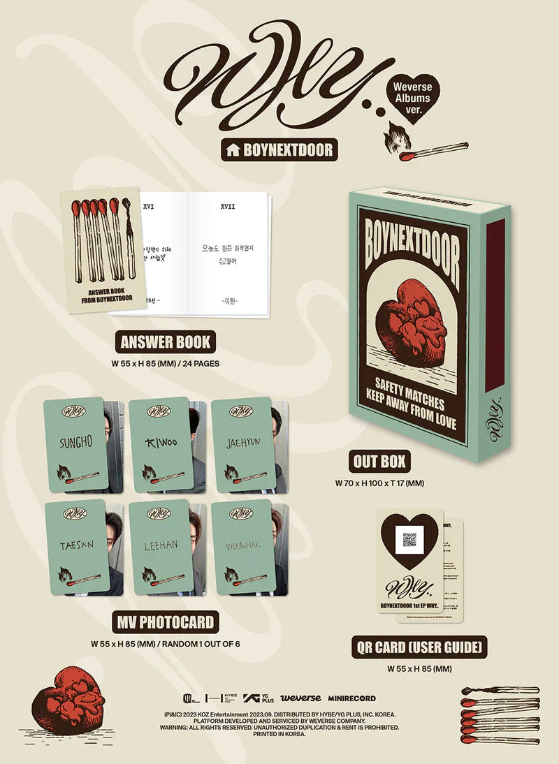 BOYNEXTDOOR - WHY.. (1st EP) Weverse Albums Ver.
