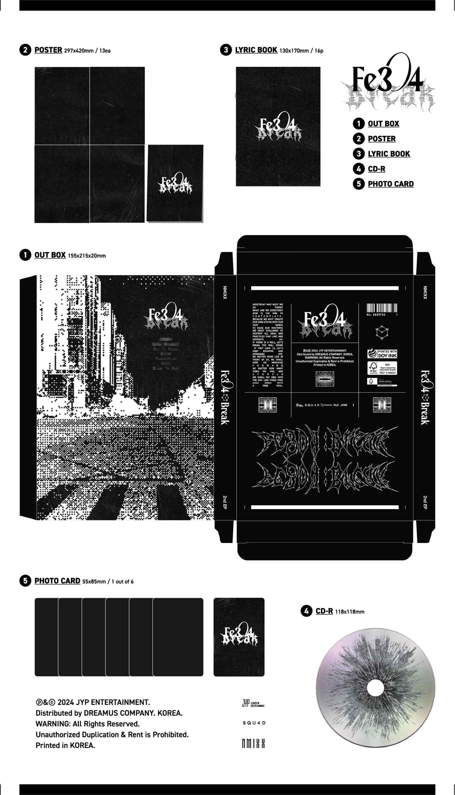 NMIXX - Fe₃O₄: BREAK (2nd EP Album) Poster Ver.