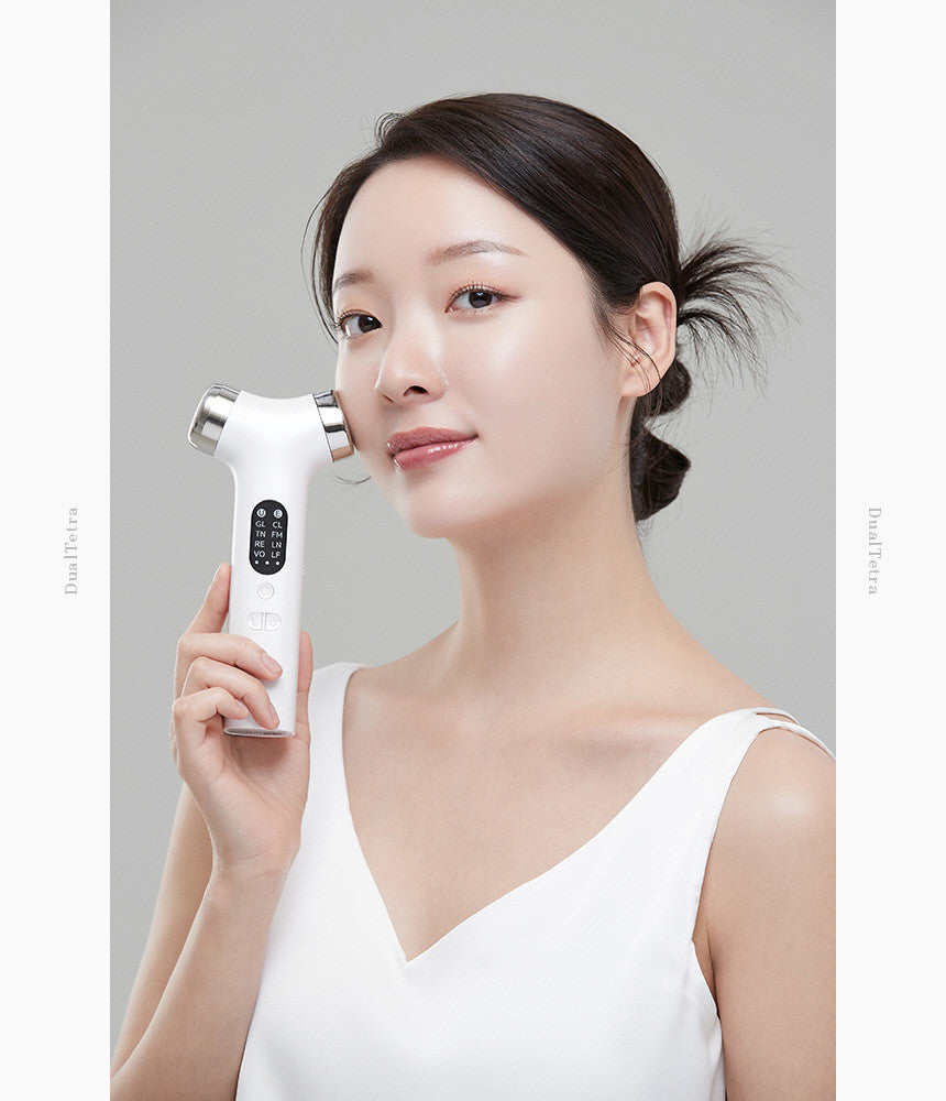 DualTetra - Waterdrop Ultrasonic Beauty Device (Ampoule Kit + Exclusive Gel + Pouch)