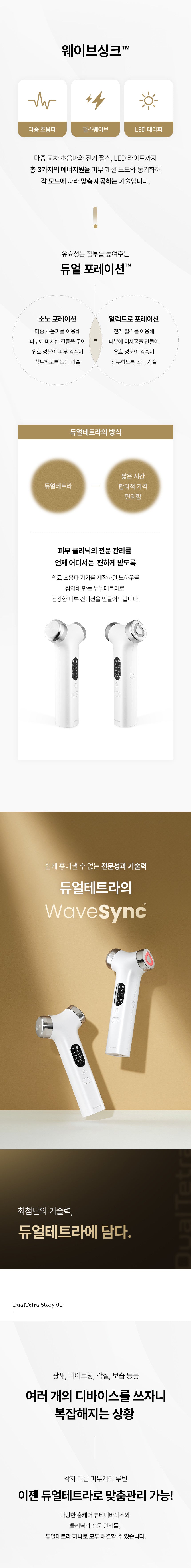 DualTetra - Waterdrop Ultrasonic Beauty Device (Ampoule Kit + Exclusive Gel + Pouch)