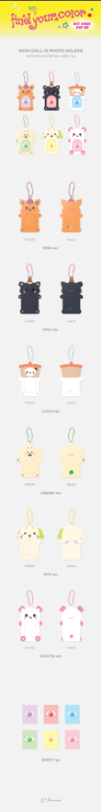 NCT WISH - FIND YOUR COLOR Wish Doll ID Photo Holder