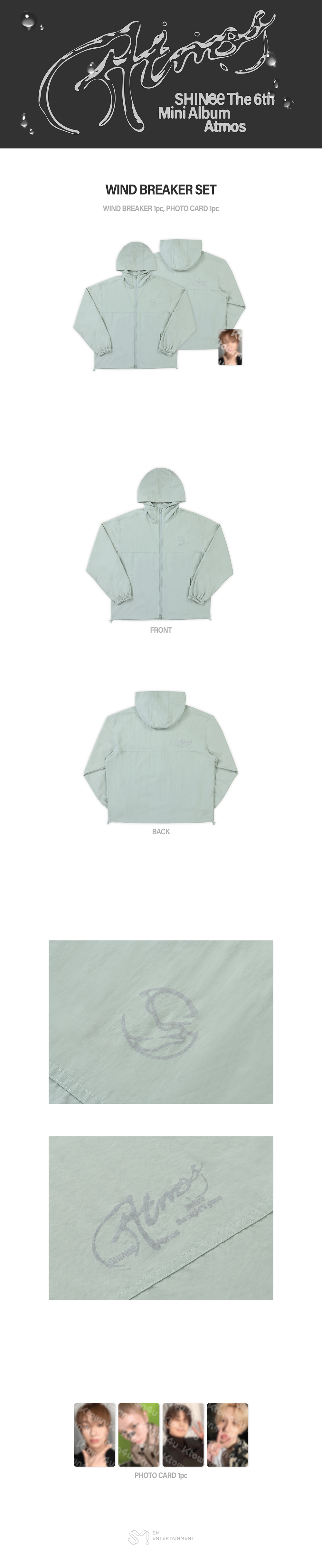 [PRE-ORDER] SHINee - Atmos Pop-Up MD Windbreaker Set