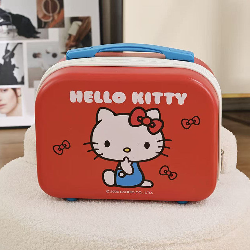 Sanrio - 14-Inch Ready Bag Carry Case - Red Blue Kitty