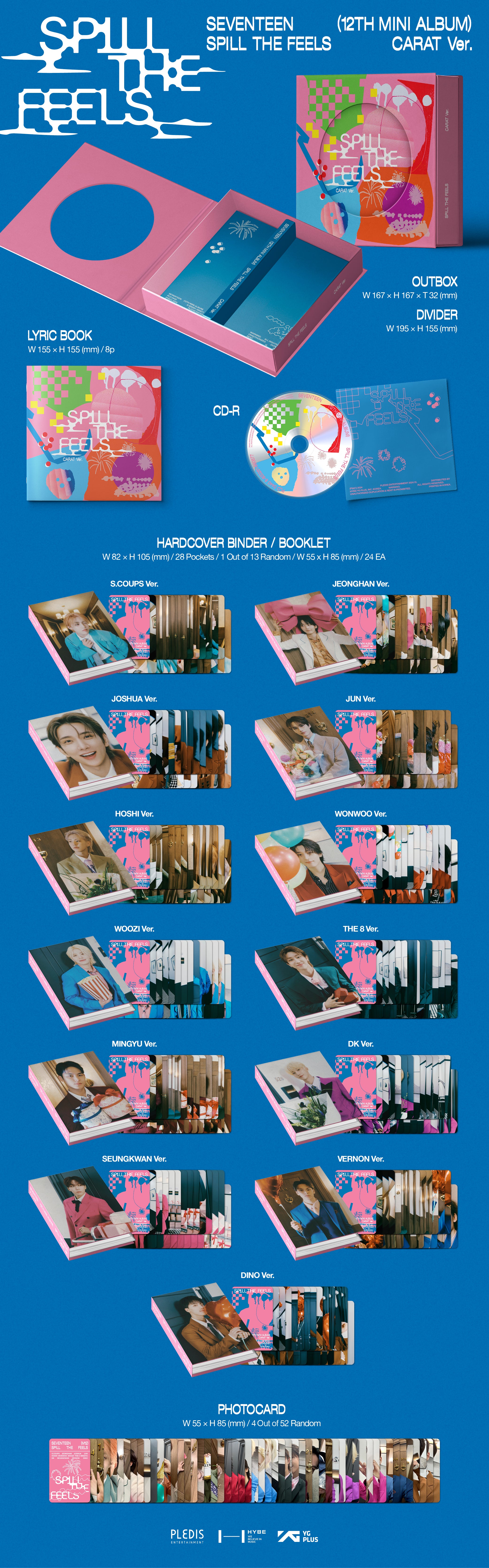 SEVENTEEN - SPILL THE FEELS (12th Mini Album) CARAT Ver.