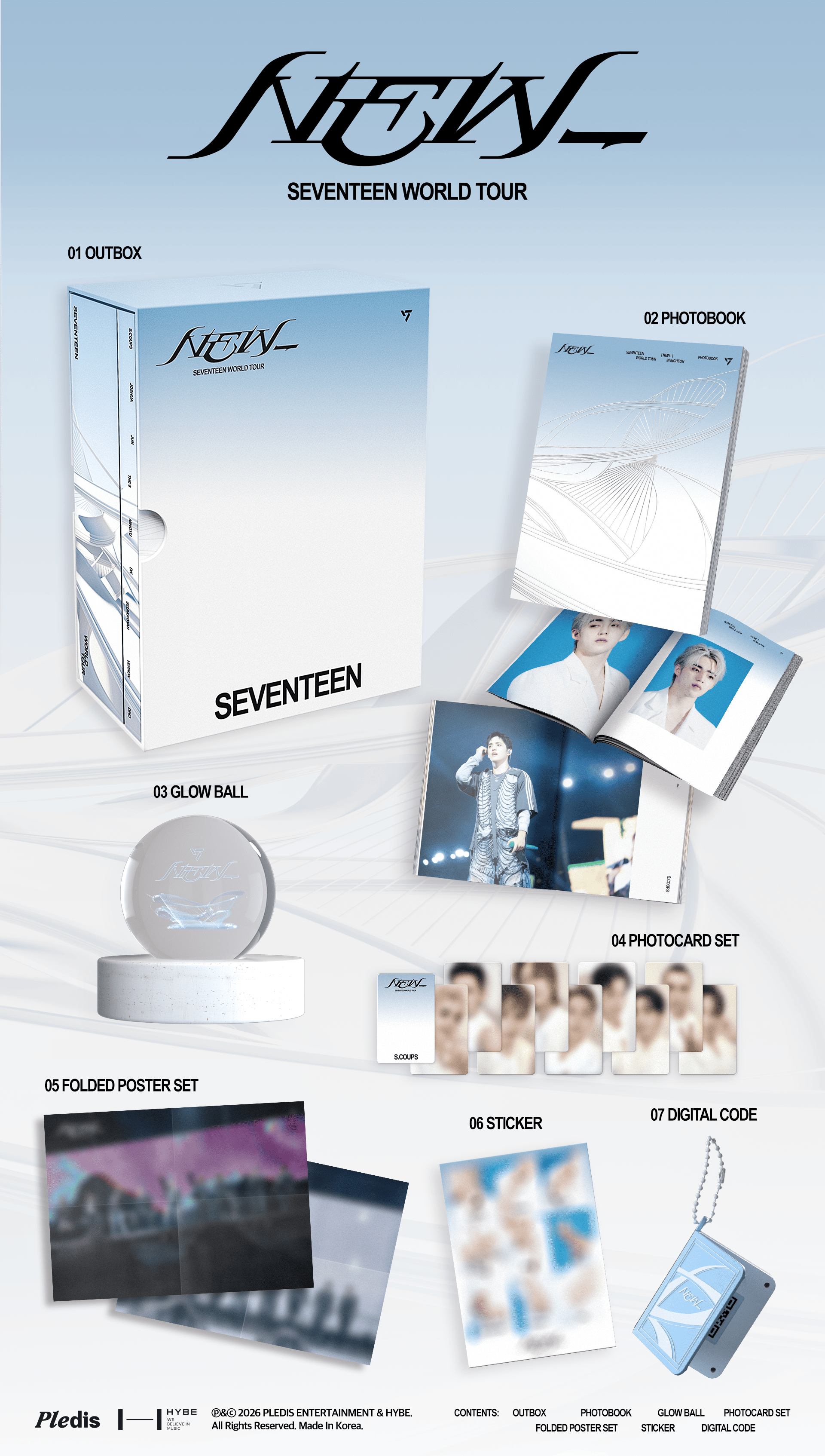 邦楽 SAKANAMON THE UPDATE TOUR CD SEVENTEEN - World Tour (NEW_) DC - PLEDIS ENTERTAINMENT – NUMI KOREA