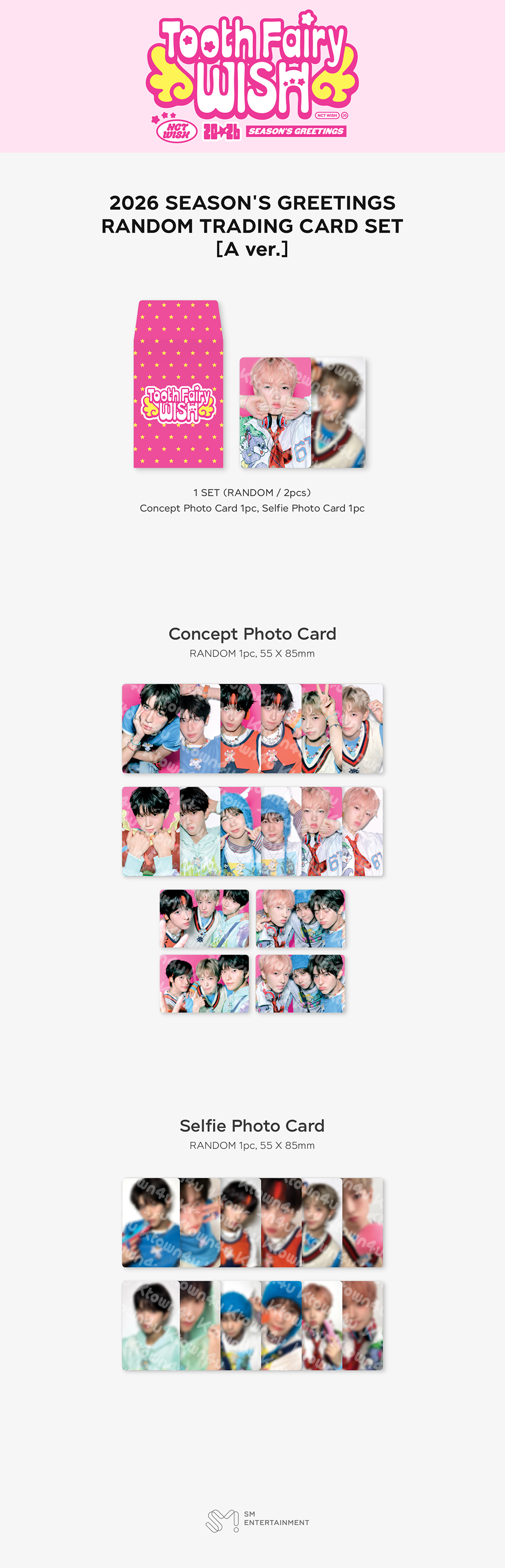 NCT WISH - [2026 SM ARTIST SEASON'S GREETINGS MD] Random Trading Card Set (A Ver.)