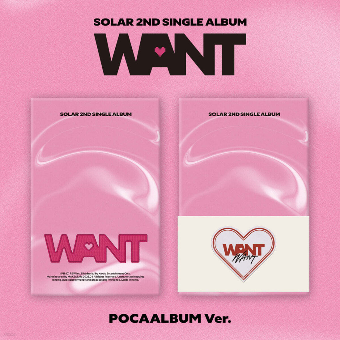 SOLAR - WANT (2nd Single Album) POCAALBUM Ver.