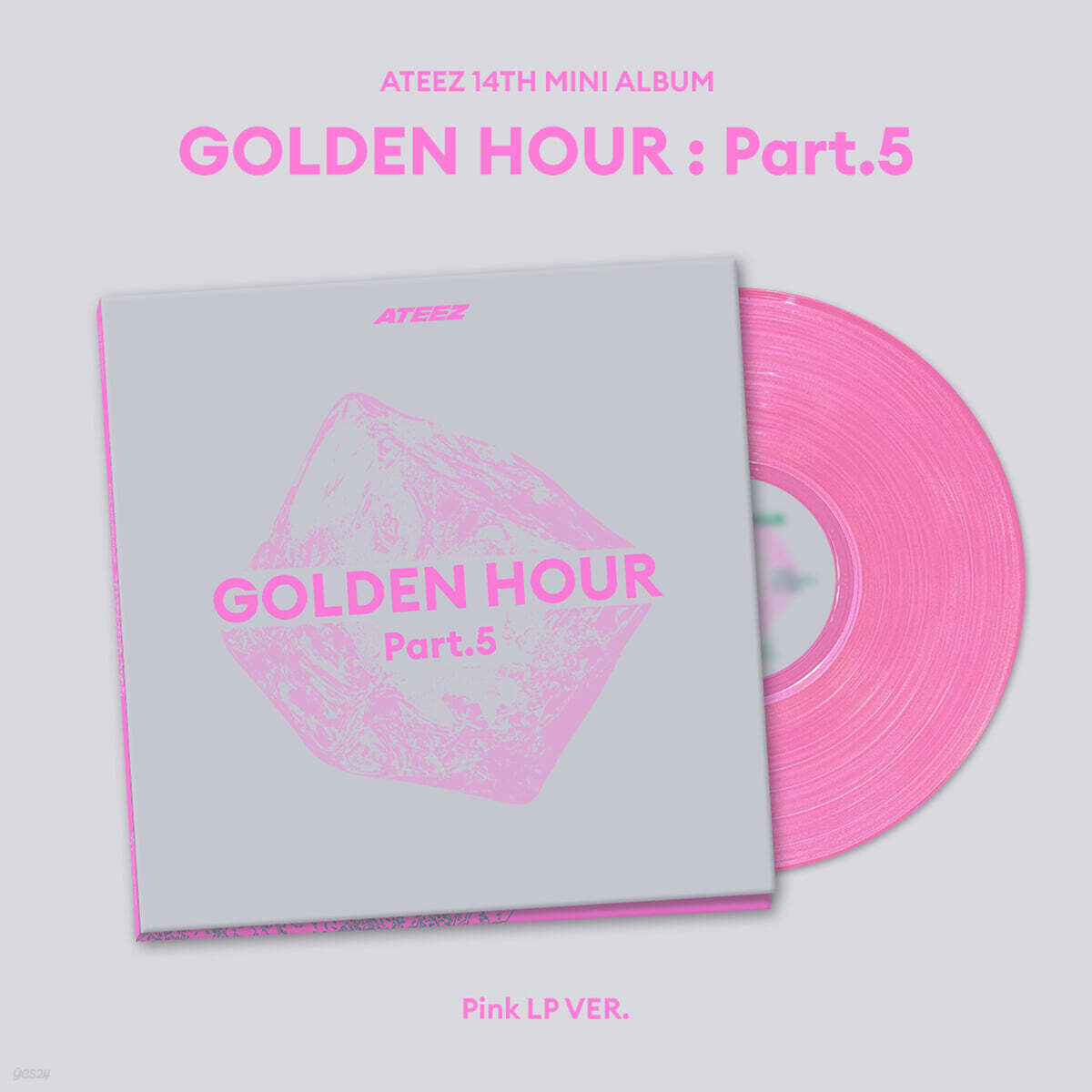 [PRE-ORDER] ATEEZ - GOLDEN HOUR: Part.5 (14th Mini Album) Pink LP Ver.