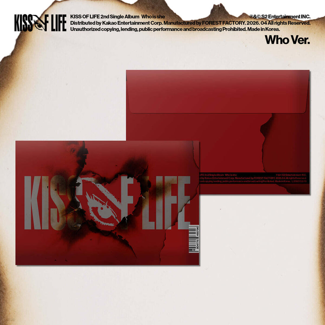 [PRE-ORDER] KISS OF LIFE - 2nd Single Album Who is she (Who Ver.)
